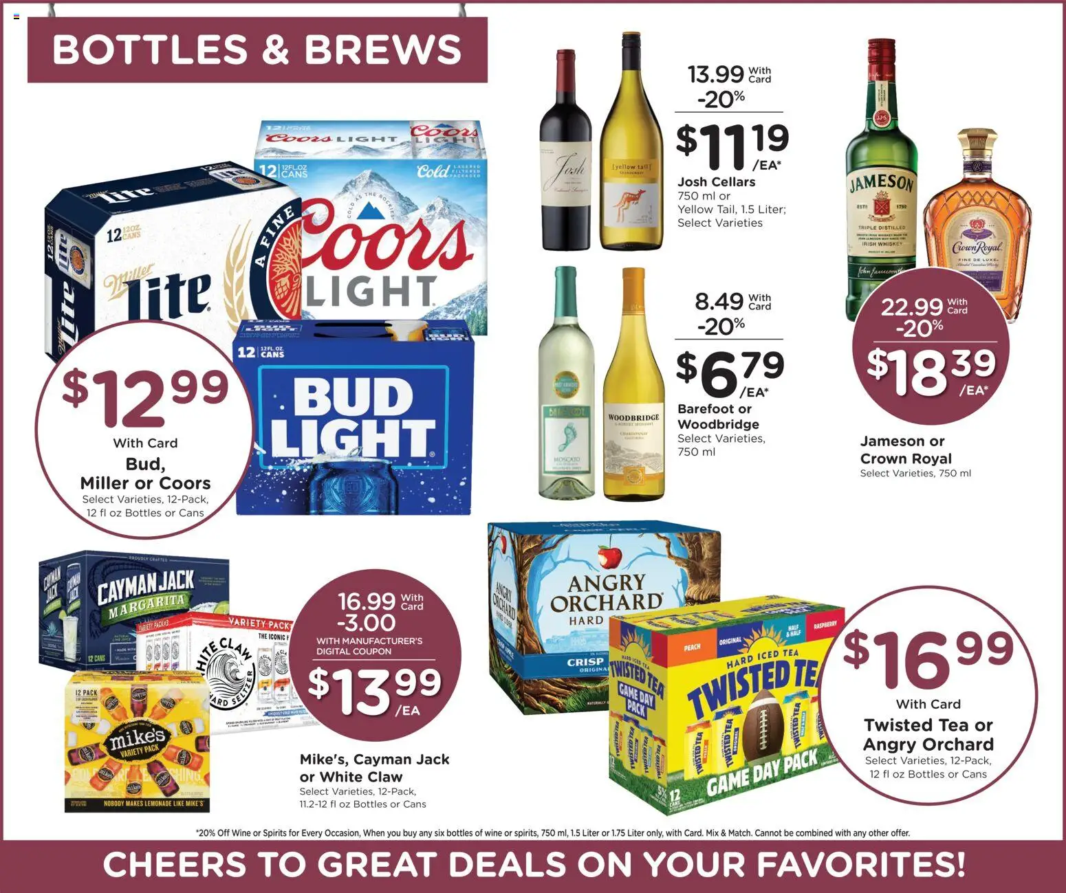 Smith's Weekly Ad - WY - valid from 10.12.2025 | Page: 14 | Products: Wine, Whiskey, Raspberry, Game