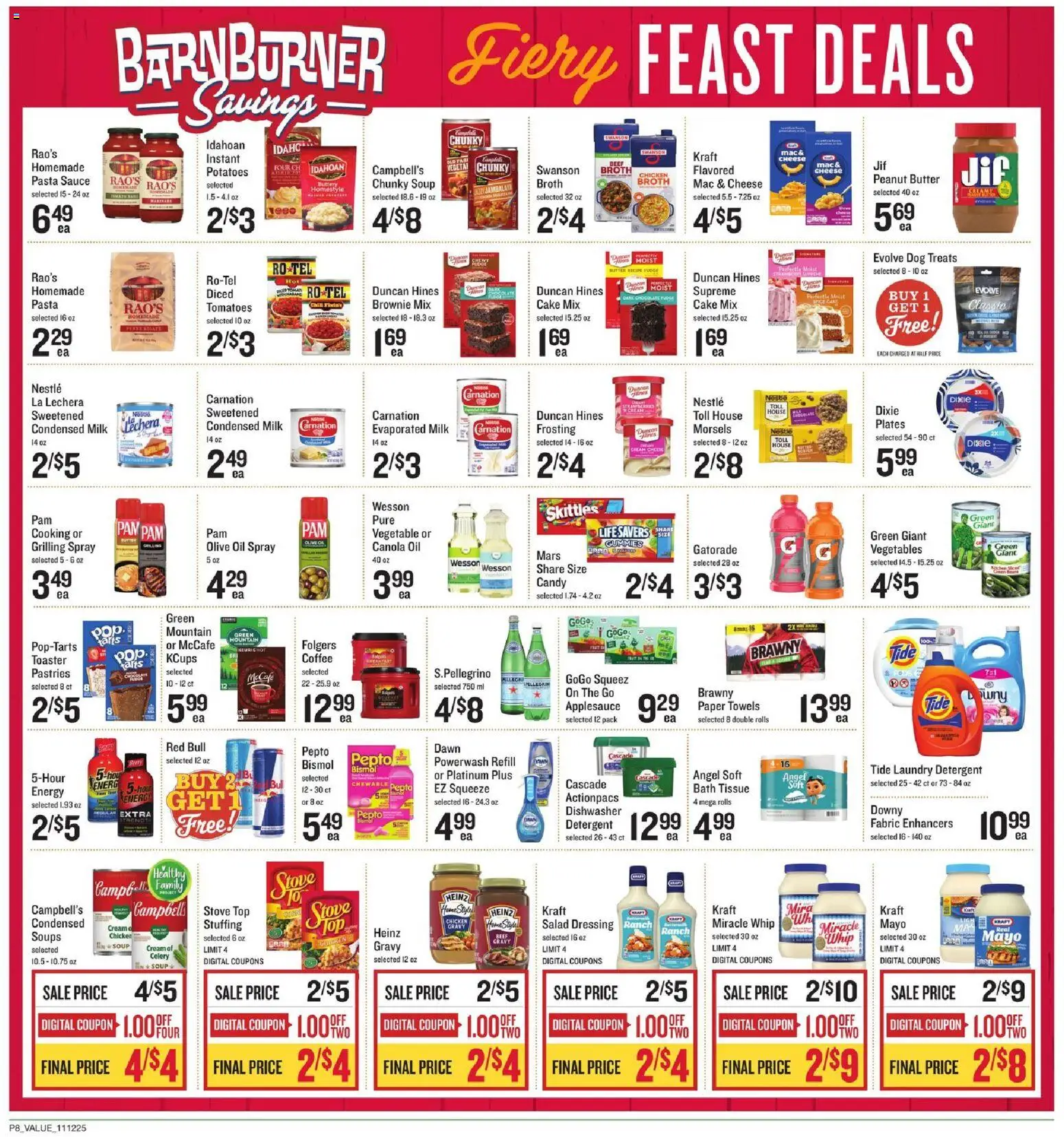Lowes Foods Weekly Ad - NC - valid from 12.11.2025 | Page: 12 | Products: Dog Treats, Butter, Sauce, Dishwasher