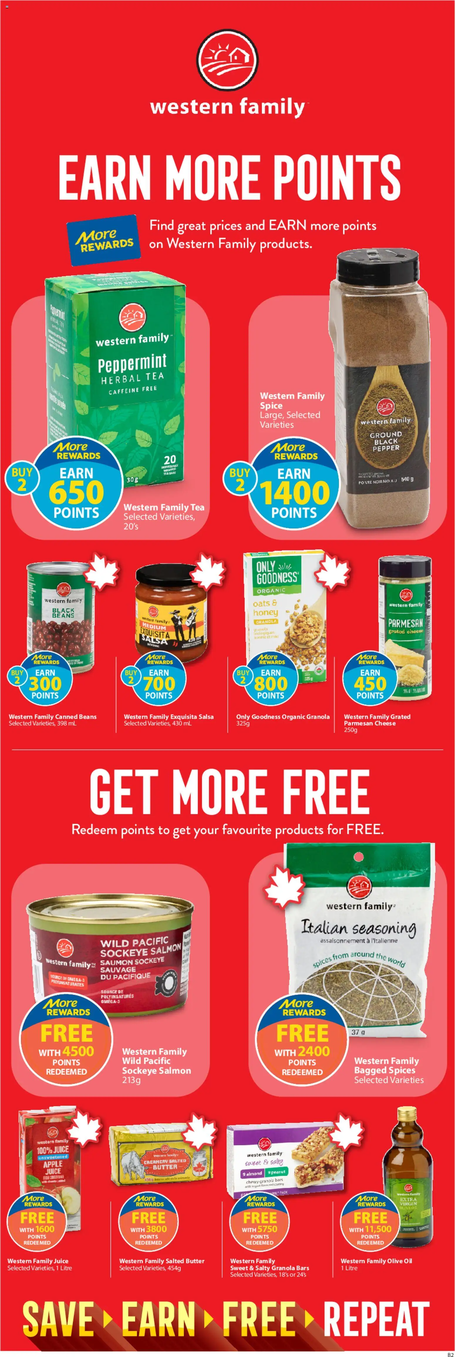 Save on foods flyer valid from 26.02.2026 | Page: 28 | Products: Tea, Butter, Oil, Juice