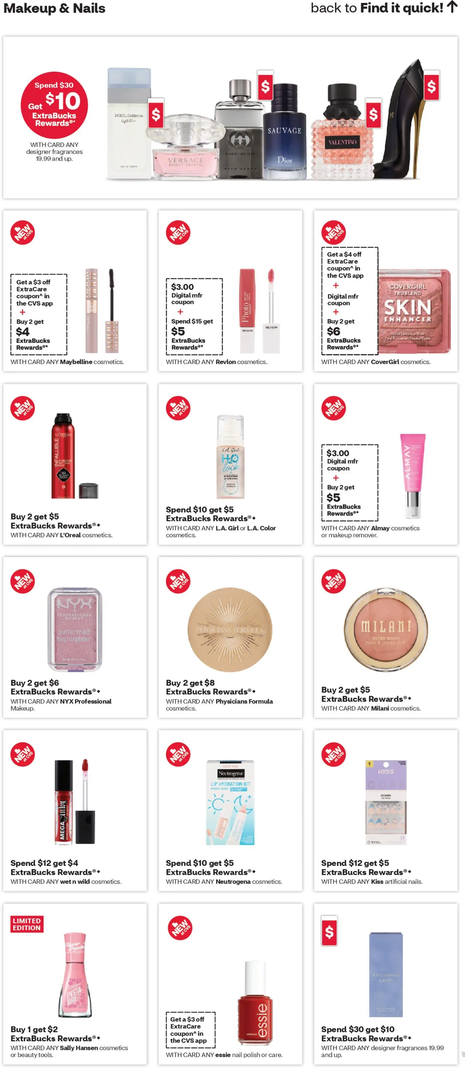 CVS Pharmacy Weekly Ad - WA - valid from 05.04.2026 | Page: 10 | Products: Nail, Blush, Highlighter, Nail polish