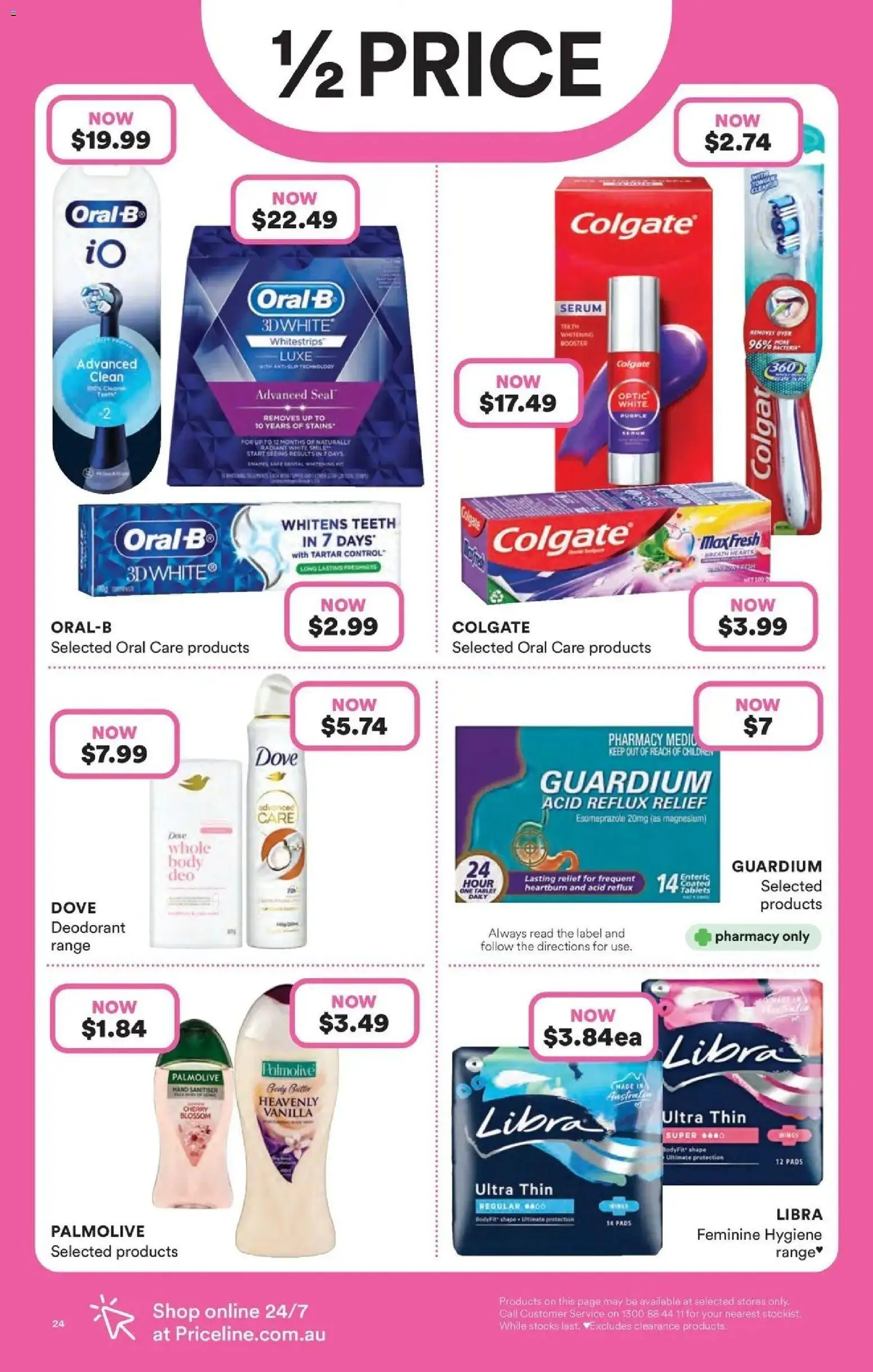 Priceline Pharmacy catalogue - valid from 25.03.2026 | Page: 24 | Products: Deodorant, Tablet, Hand sanitiser, Tablets