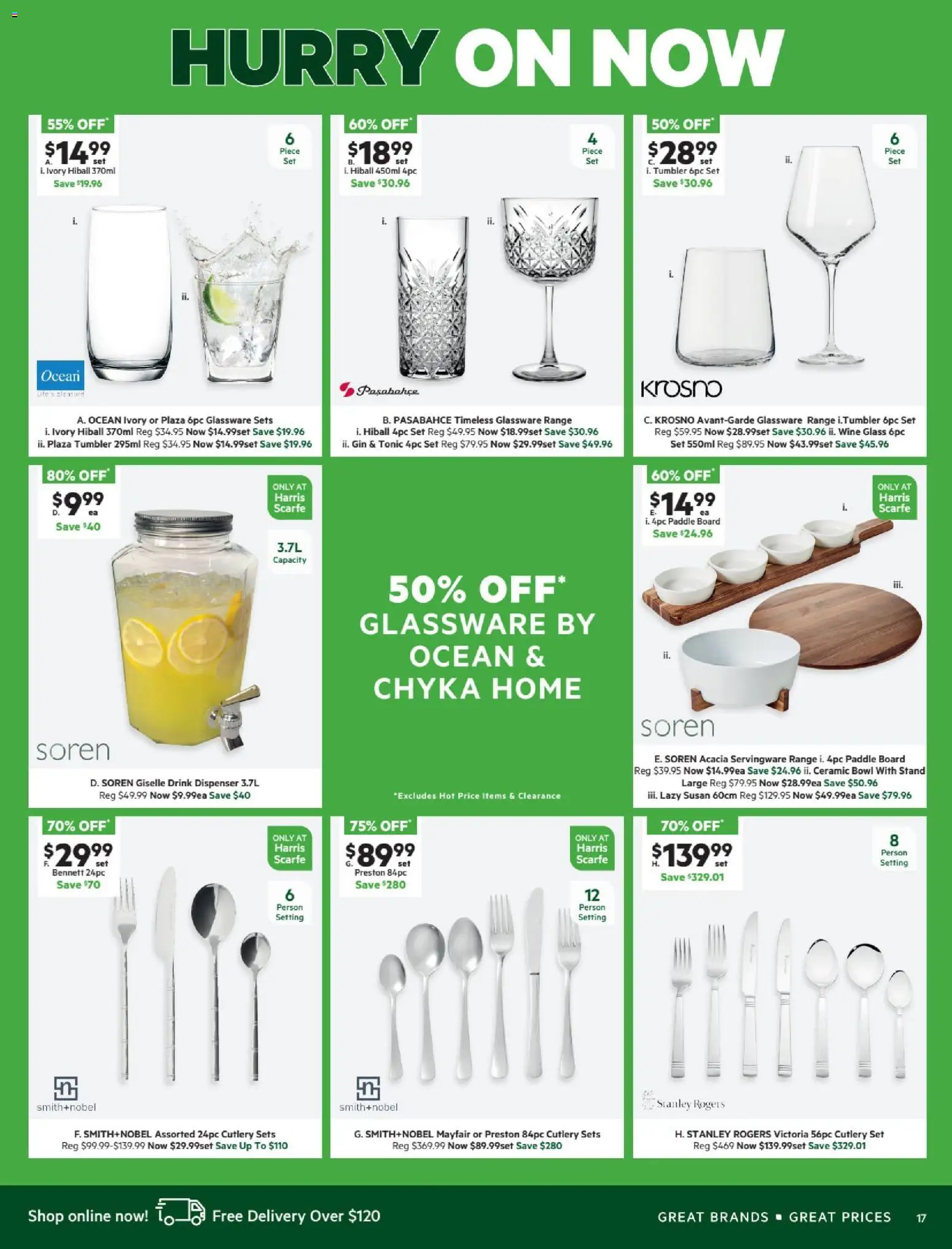 Harris Scarfe catalogue - valid from 24.12.2025 | Page: 17 | Products: Cutlery, Glassware, Wine, Gin