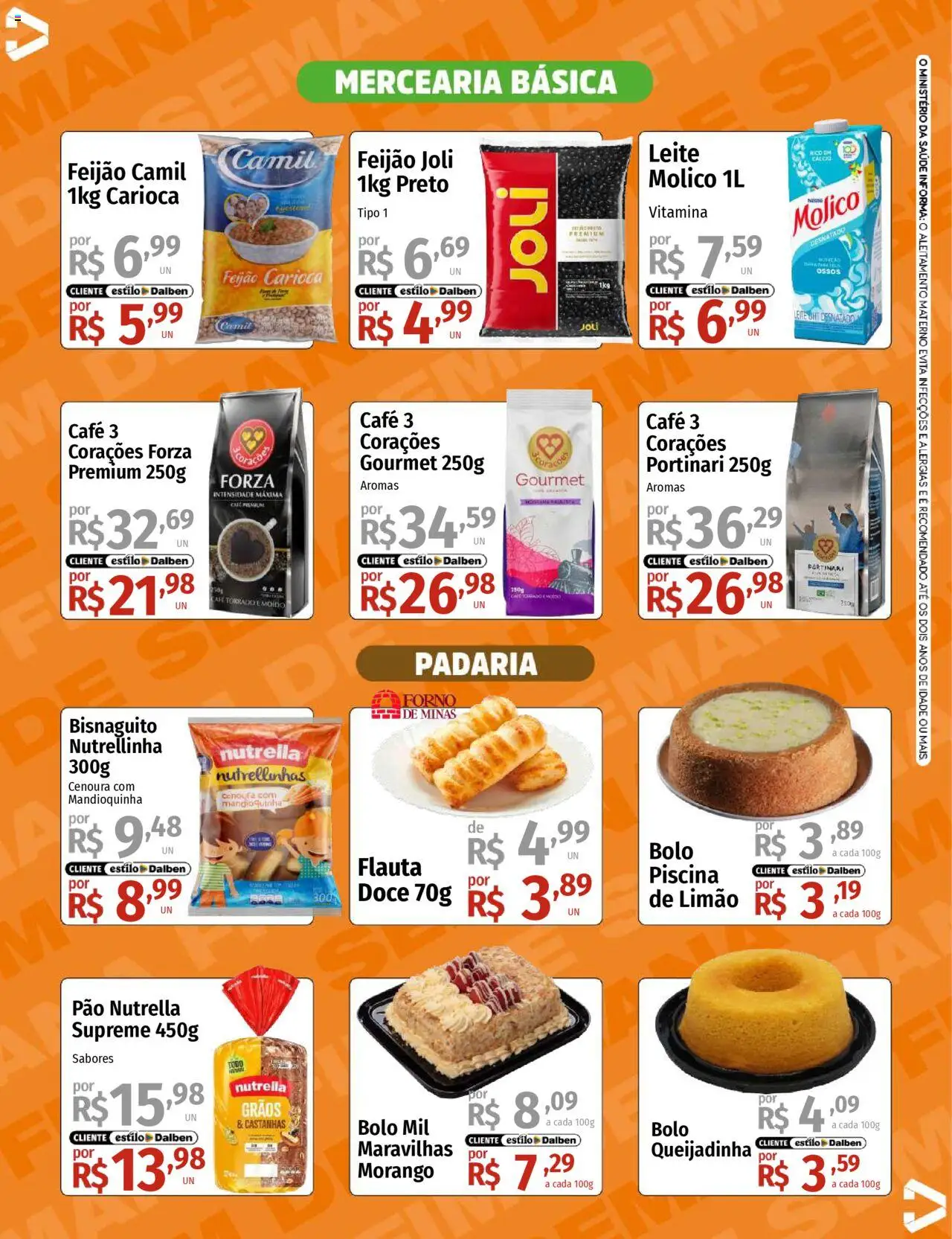 Supermercado Dalben Folheto - válido de 15.08.2025 | Página: 5 | Produtos: Castanhas, Feijão, Mandioquinha, Cenoura