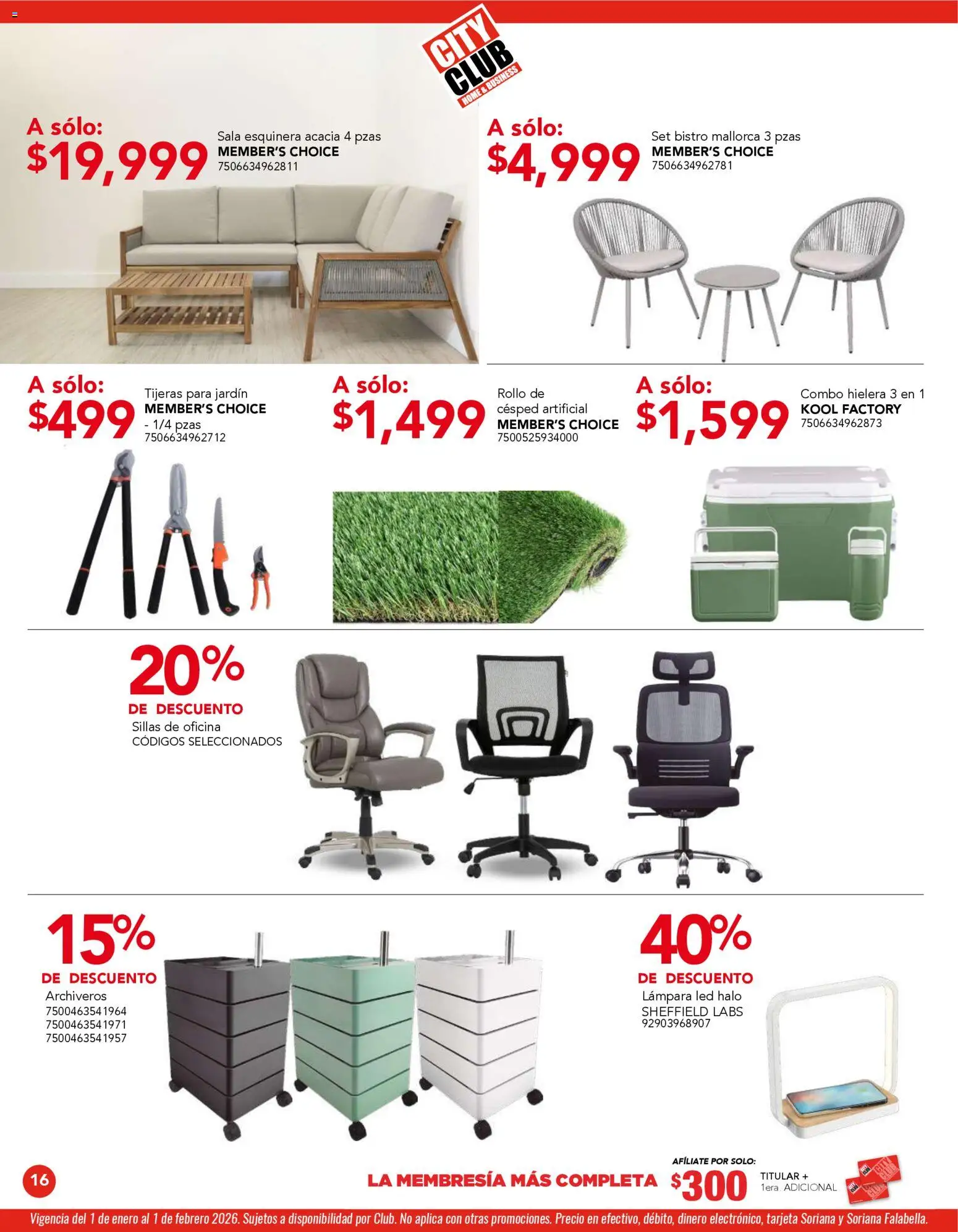 Nuevas ofertas de City Club válidas en toda la República Mexicana desde el 01.01.2026. ¡Encuentra las mejores ofertas en City Club catálogo! | Página: 16
