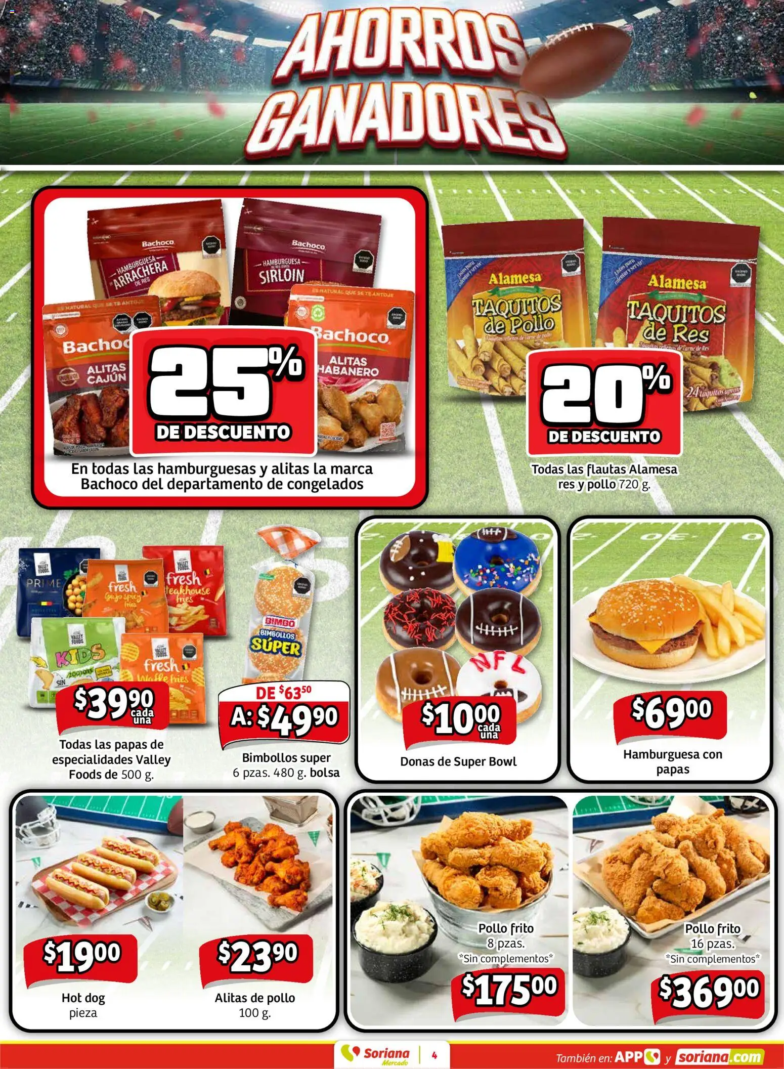 Nuevas ofertas de Soriana válidas en toda la República Mexicana desde el 30.01.2026. ¡Encuentra las mejores ofertas en Soriana - Pesito Valedor Mercado: Chih, Coah, Dur, NL, SLP, Tamps, Zac! | Página: 12 | Productos: Pollo, Bolsa, Res, Bowl