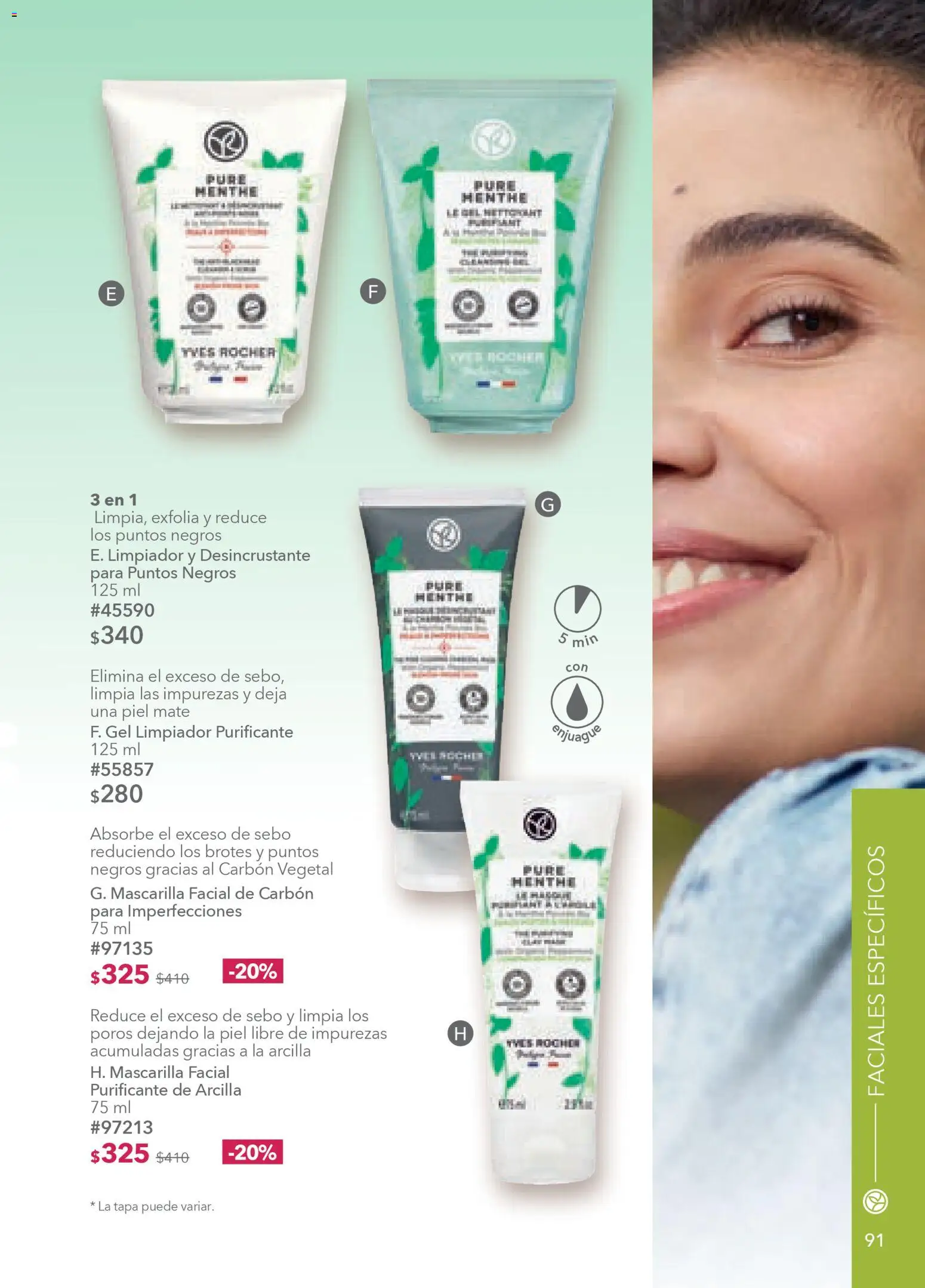 Nuevas ofertas de Yves Rocher válidas en toda la República Mexicana desde el 19.11.2025. ¡Encuentra las mejores ofertas en Yves Rocher campaña 16 2025! | Página: 93 | Productos: Limpiador, Mate, Mascarilla