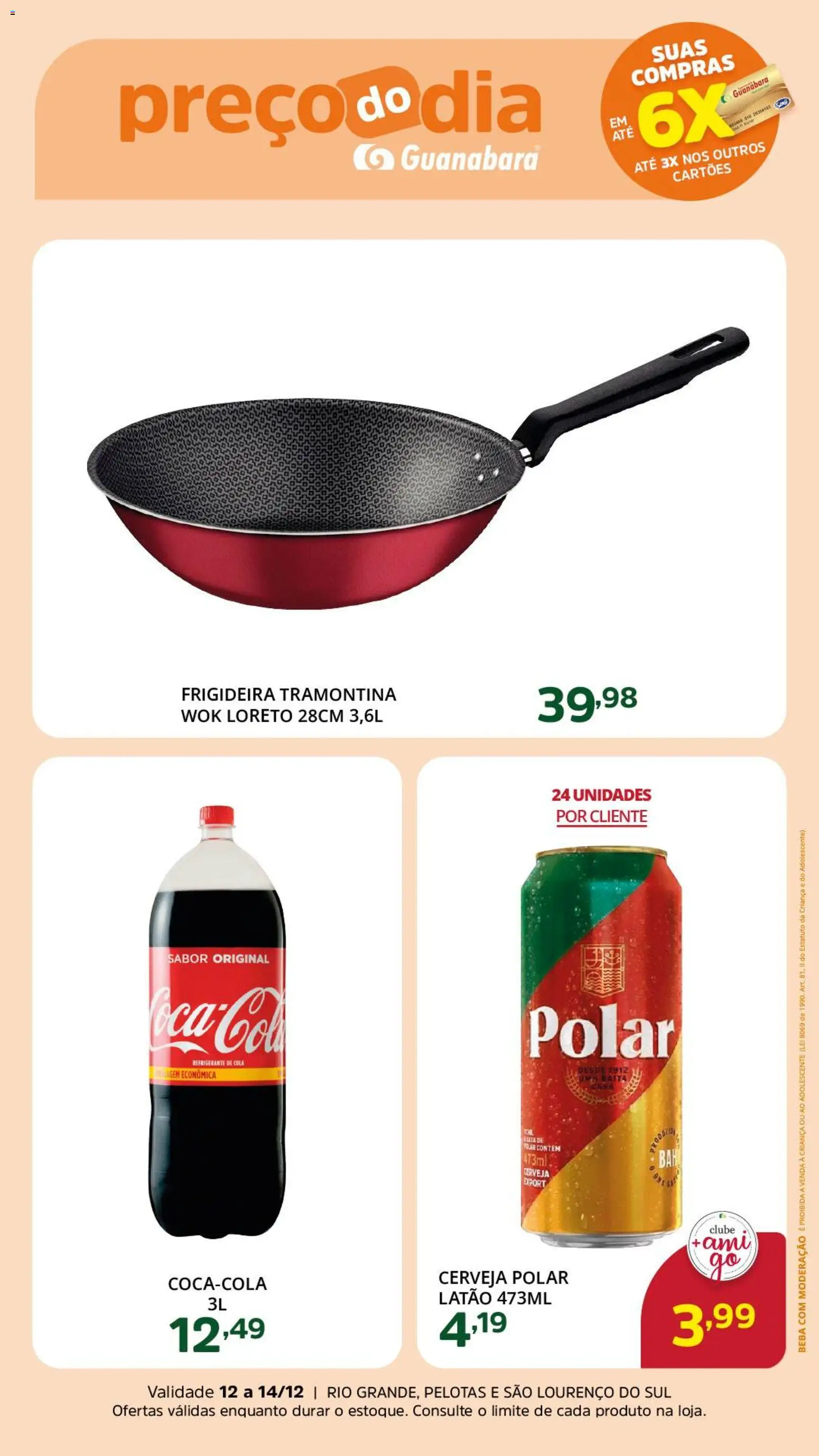 Supermercado Guanabara Folheto - válido de 12.12.2025 | Página: 5 | Produtos: Frigideira, Cola, Cerveja, Refrigerante
