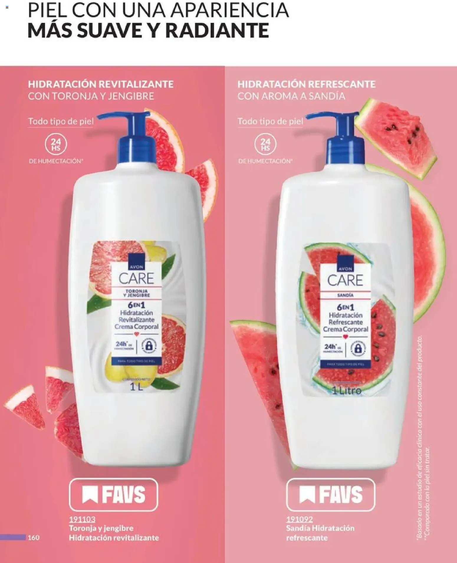 Nuevas ofertas de AVON válidas en toda la República Mexicana desde el 20.12.2025. ¡Encuentra las mejores ofertas en AVON campaña 1 2026! | Página: 168 | Productos: Sandía, Radiante, Body, Crema corporal