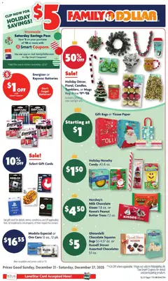 Preview of Family Dollar weekly ads valid from 21.12.2025