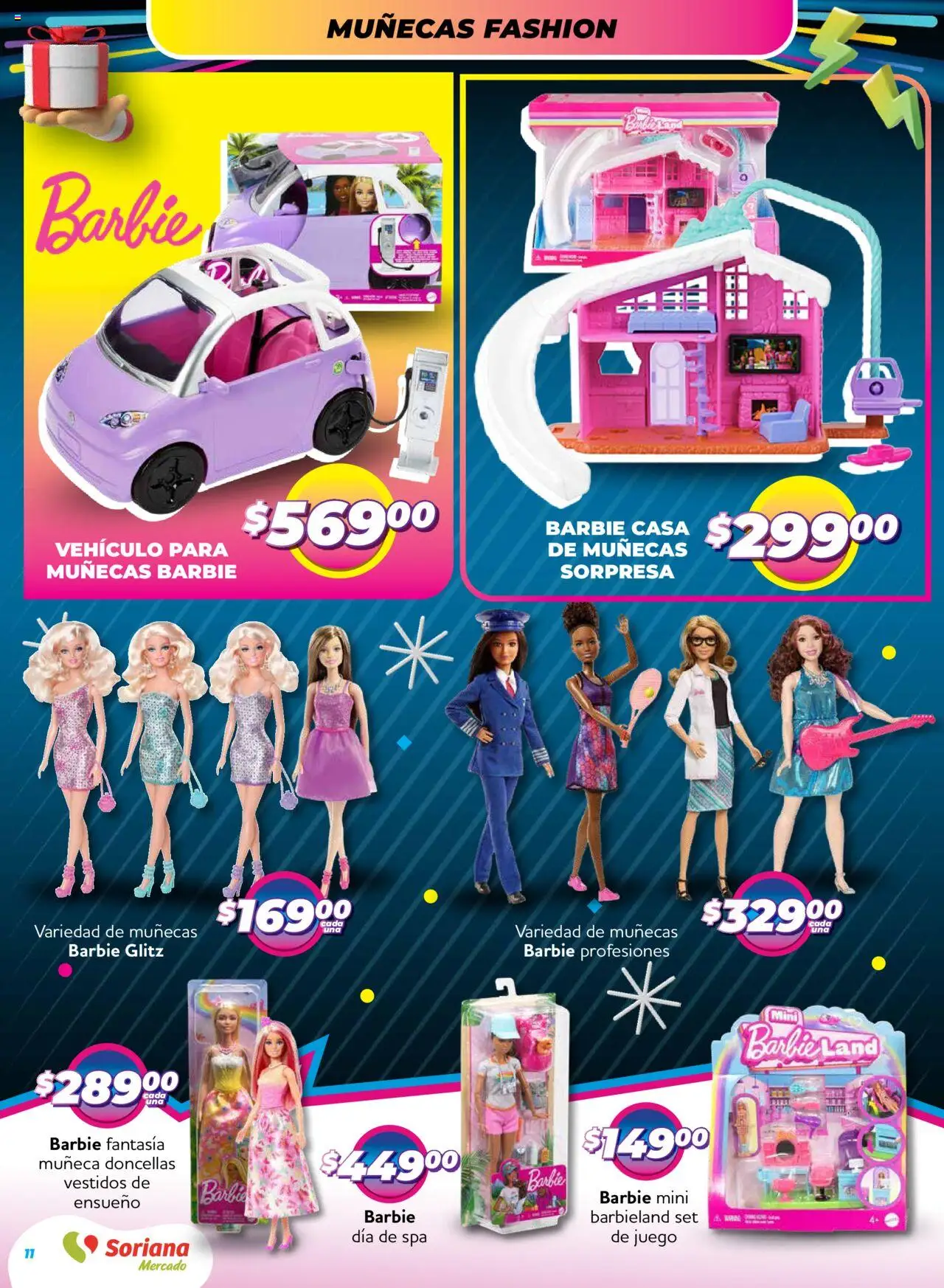 Nuevas ofertas de Soriana válidas en toda la República Mexicana desde el 09.10.2025. ¡Encuentra las mejores ofertas en Soriana - Reino de los Juguetes Mercado Nacional! | Página: 11 | Productos: Juego