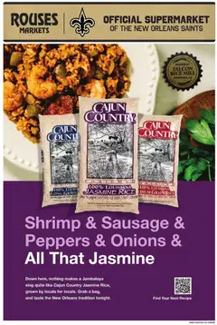 Preview of Rouses weekly ads valid from 05.11.2025 | Page: 9 | Products: Peppers, Rice, Sausage, Weight