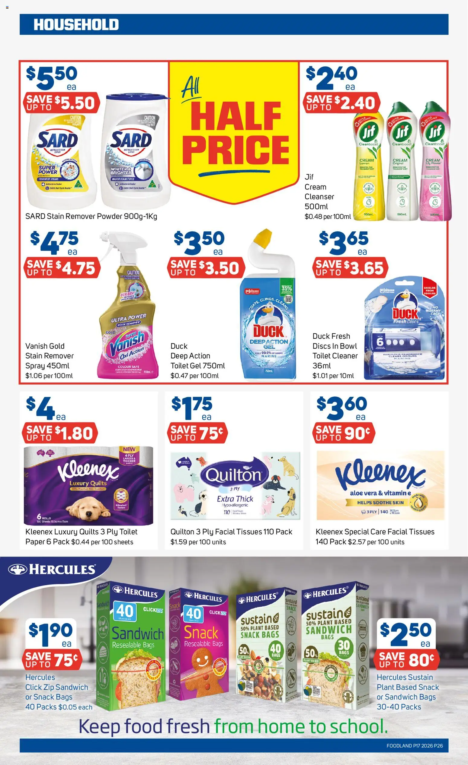 Foodland catalogue - valid from 22.04.2026 | Page: 26 | Products: Fragrance, Powder, Plant, Safe