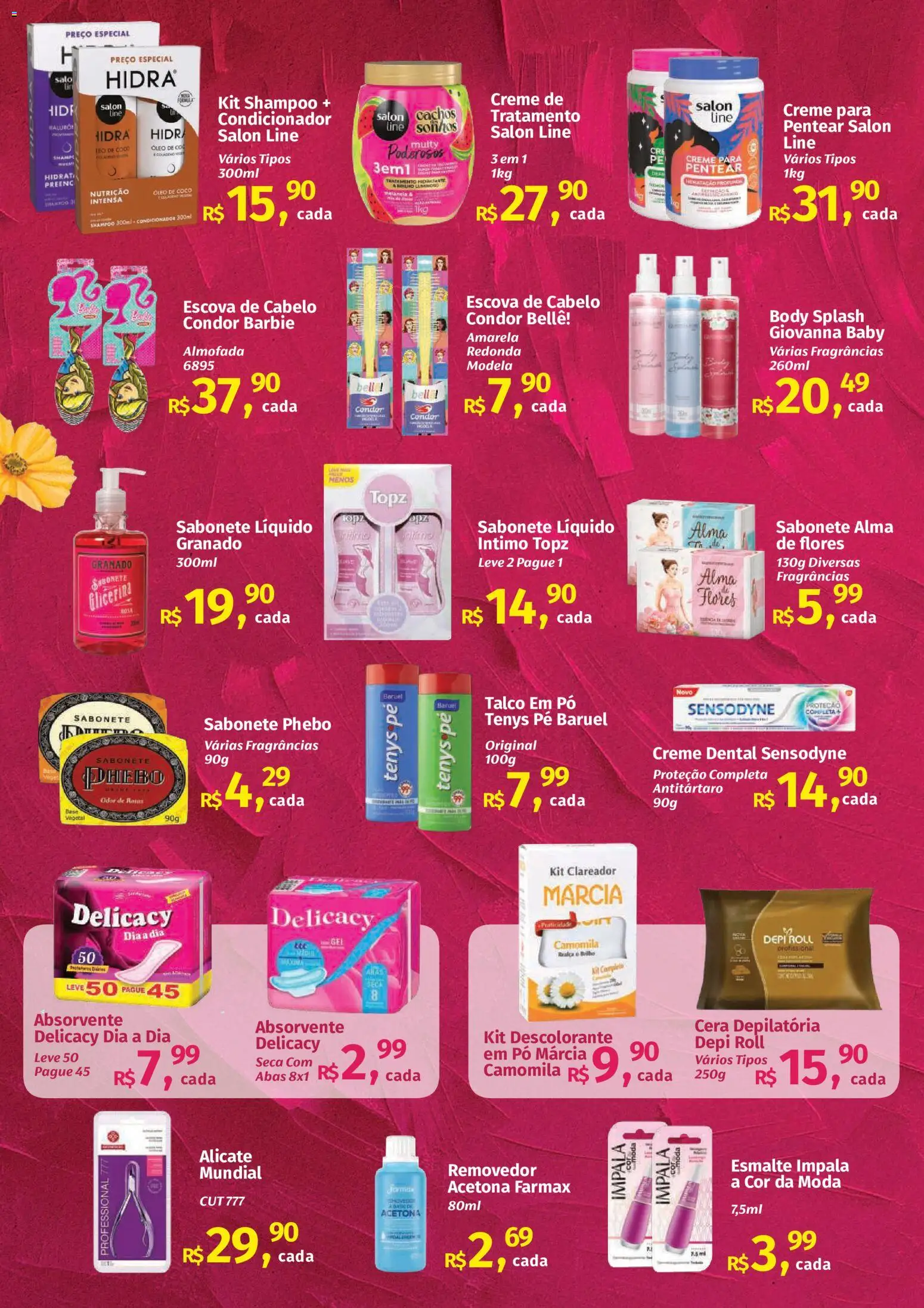 Mateus Folheto - válido de 02.03.2026 | Página: 7 | Produtos: Shampoo, Creme, Absorvente, Sabonete líquido