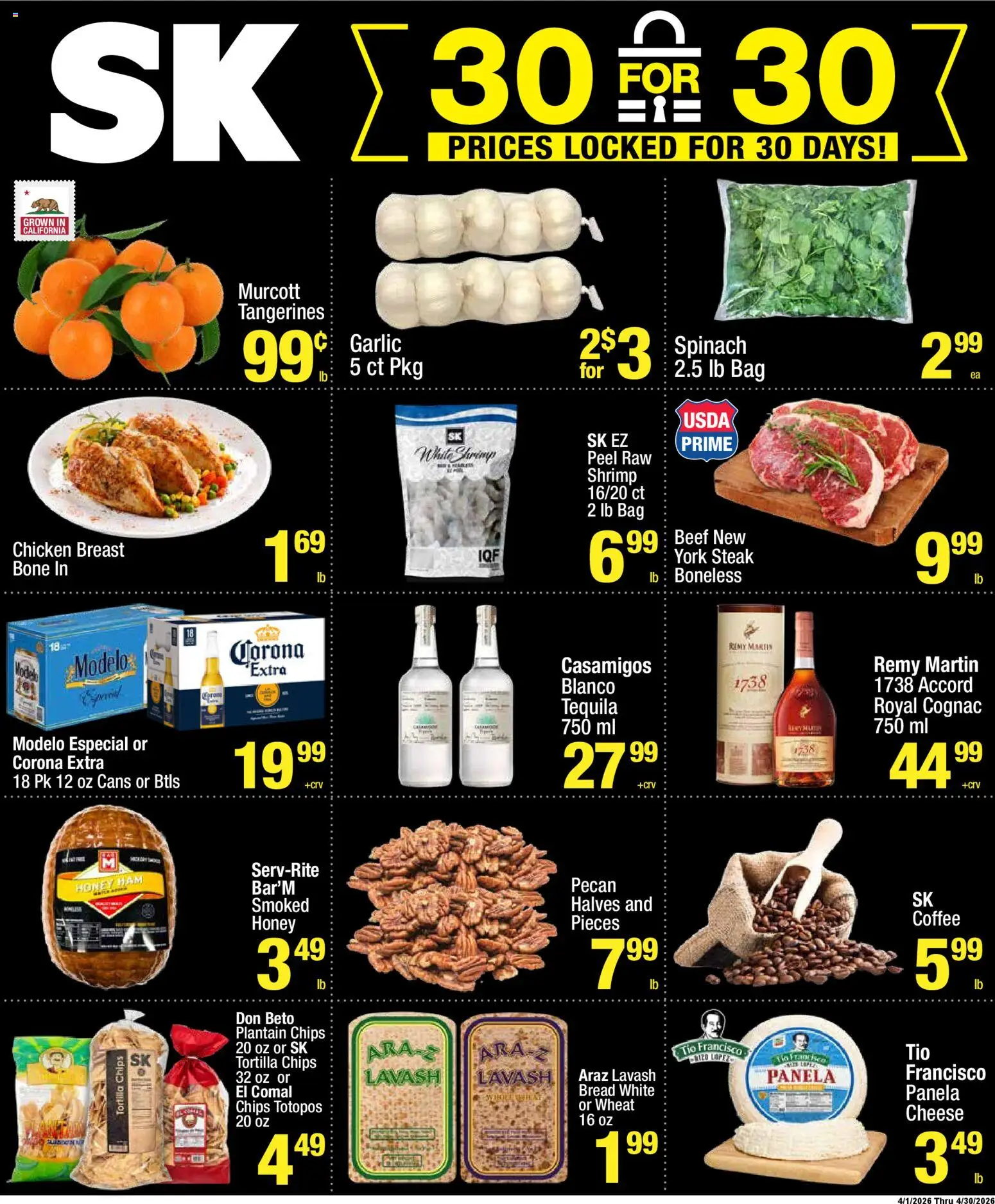 Super King Weekly Ad - valid from 22.04.2026 | Page: 10 | Products: Spinach, Coffee, Chips, Garlic