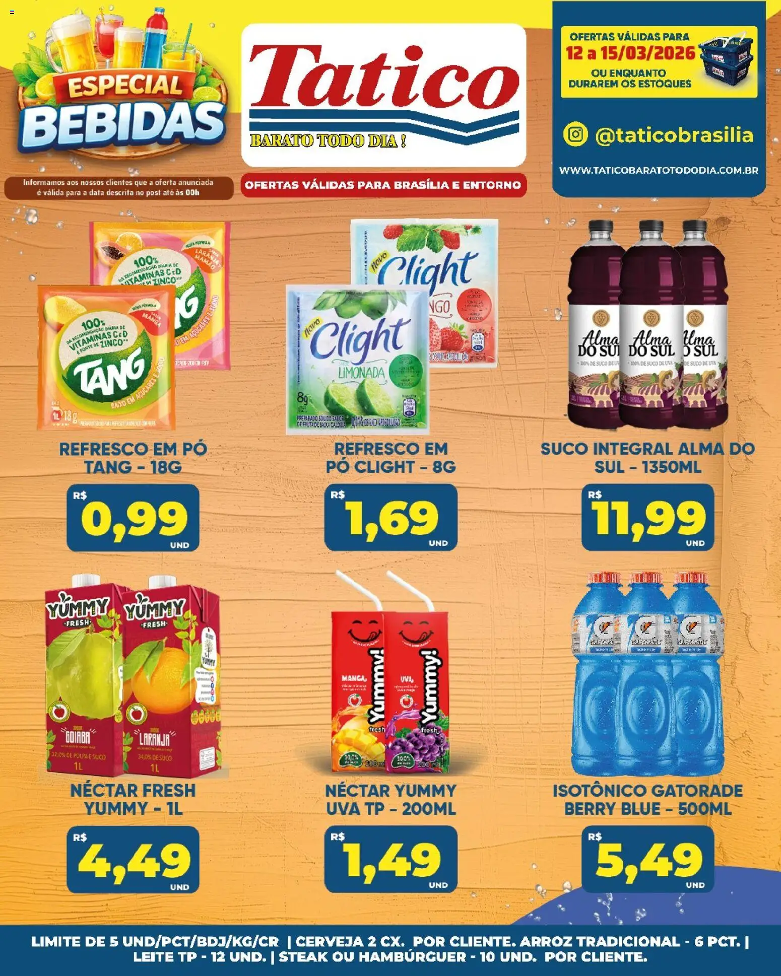 Tatico Folheto - válido de 12.03.2026 | Página: 23 | Produtos: Pó, Leite, Suco, Baixo