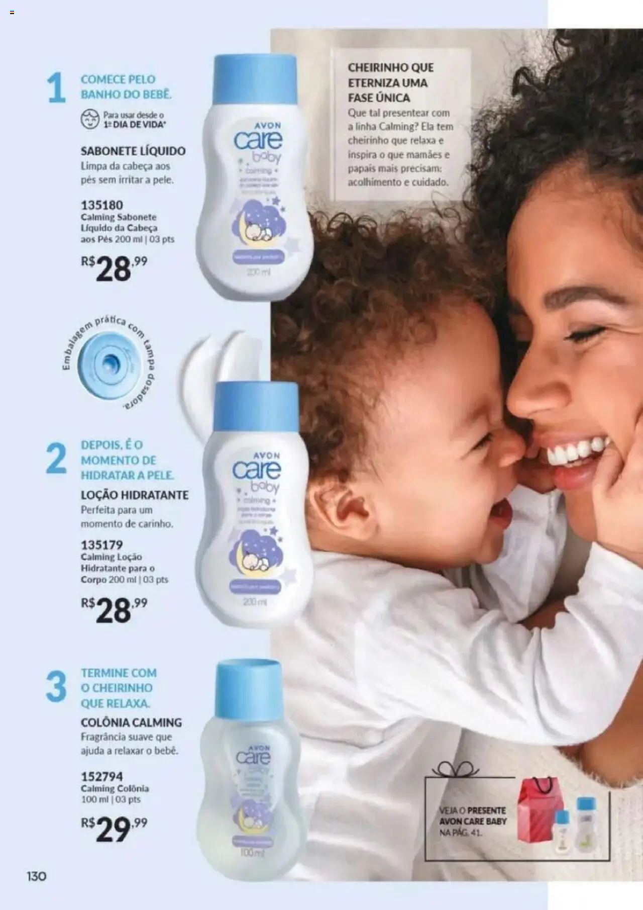 Avon Folheto - válido de 26.09.2025 | Página: 130 | Produtos: Fragrância, Banho do bebê, Sabonete, Sabonete líquido