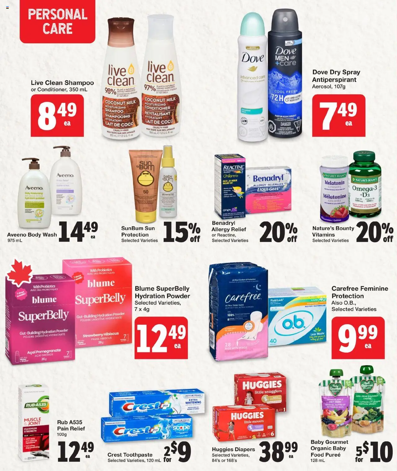 Quality Foods flyer valid from 07.08.2025 | Page: 12 | Products: Conditioner, Antiperspirant, Toothpaste, Milk