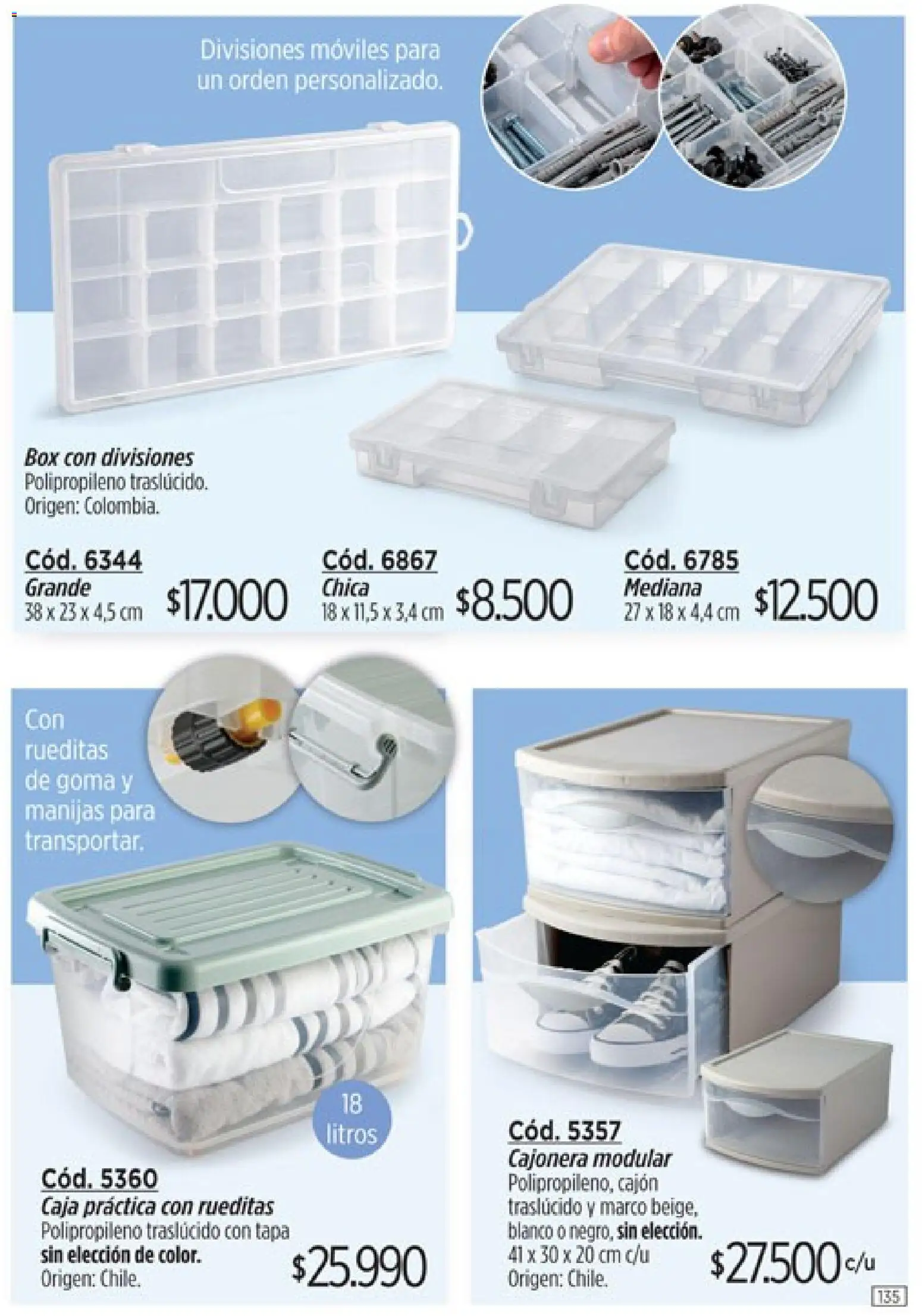 Amodil - Campaña 8 │ válido desde el 08.04.2026 | Página: 135 | Productos: Modular, Cajonera, Caja