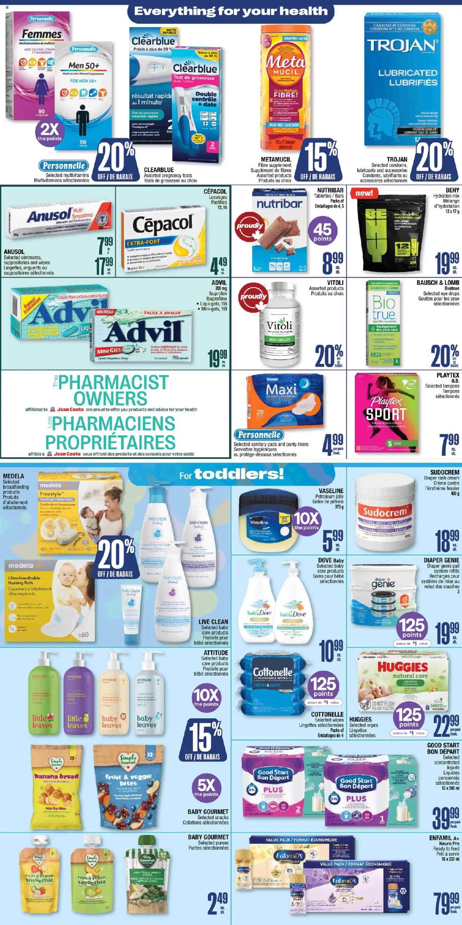 Jean Coutu flyer valid from 27.11.2025 | Page: 8 | Products: Cream, Blush, Yogurt, Bread
