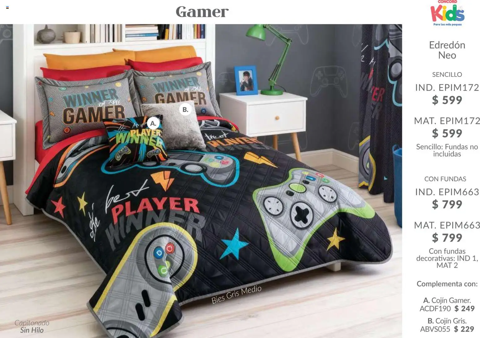 Nuevas ofertas de Colchas Concord válidas en toda la República Mexicana desde el 01.02.2026. ¡Encuentra las mejores ofertas en Colchas Concord catálogo Kids! | Página: 13