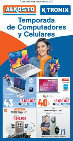 Alkosto - Catálogo  -  Vista previa de la revista de la tienda Alkosto valido desde el 14.02.2026