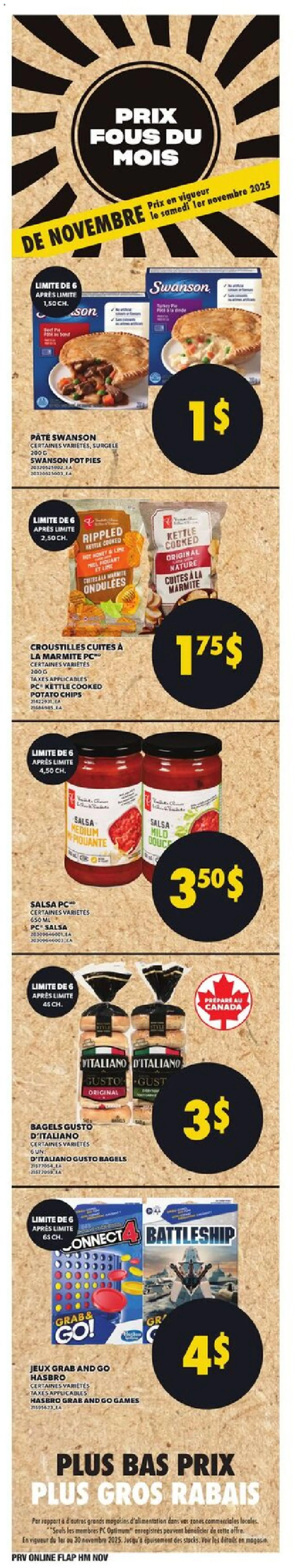 Provigo flyer valid from 30.10.2025 | Page: 3 | Products: Chips, PC, Kettle
