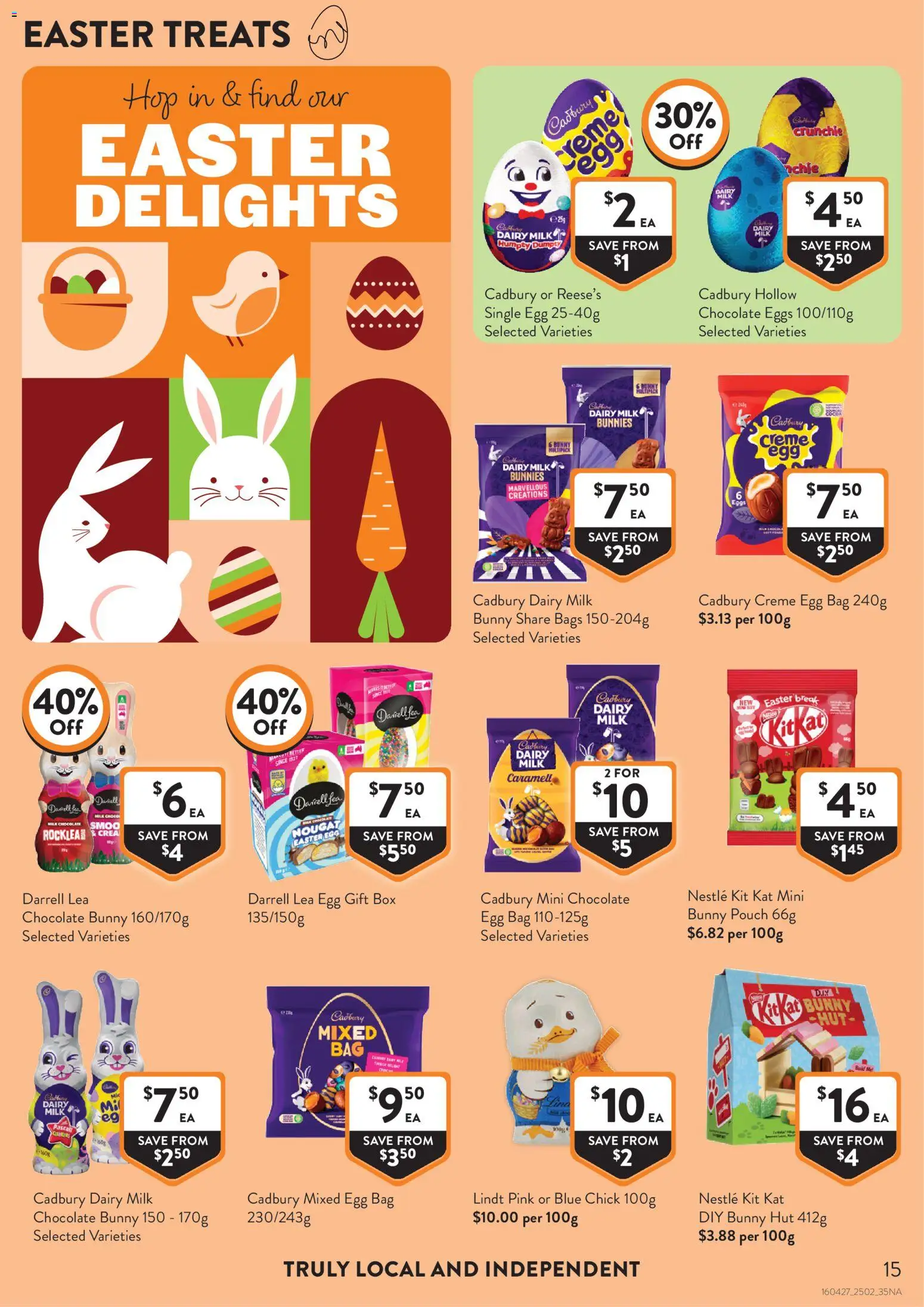 Foodworks catalogue - valid from 25.02.2026 | Page: 15 | Products: Milk, Dairy, Eggs, Chocolate