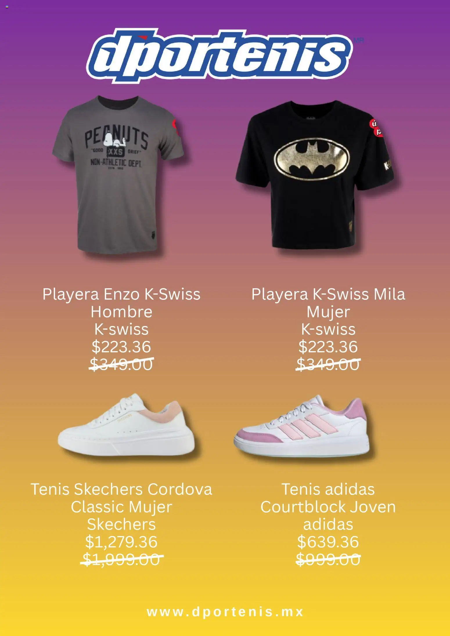 Nuevas ofertas de Dportenis válidas en toda la República Mexicana desde el 19.11.2025. ¡Encuentra las mejores ofertas en Dportenis Cyber Day! | Página: 3 | Productos: Tenis, Playera