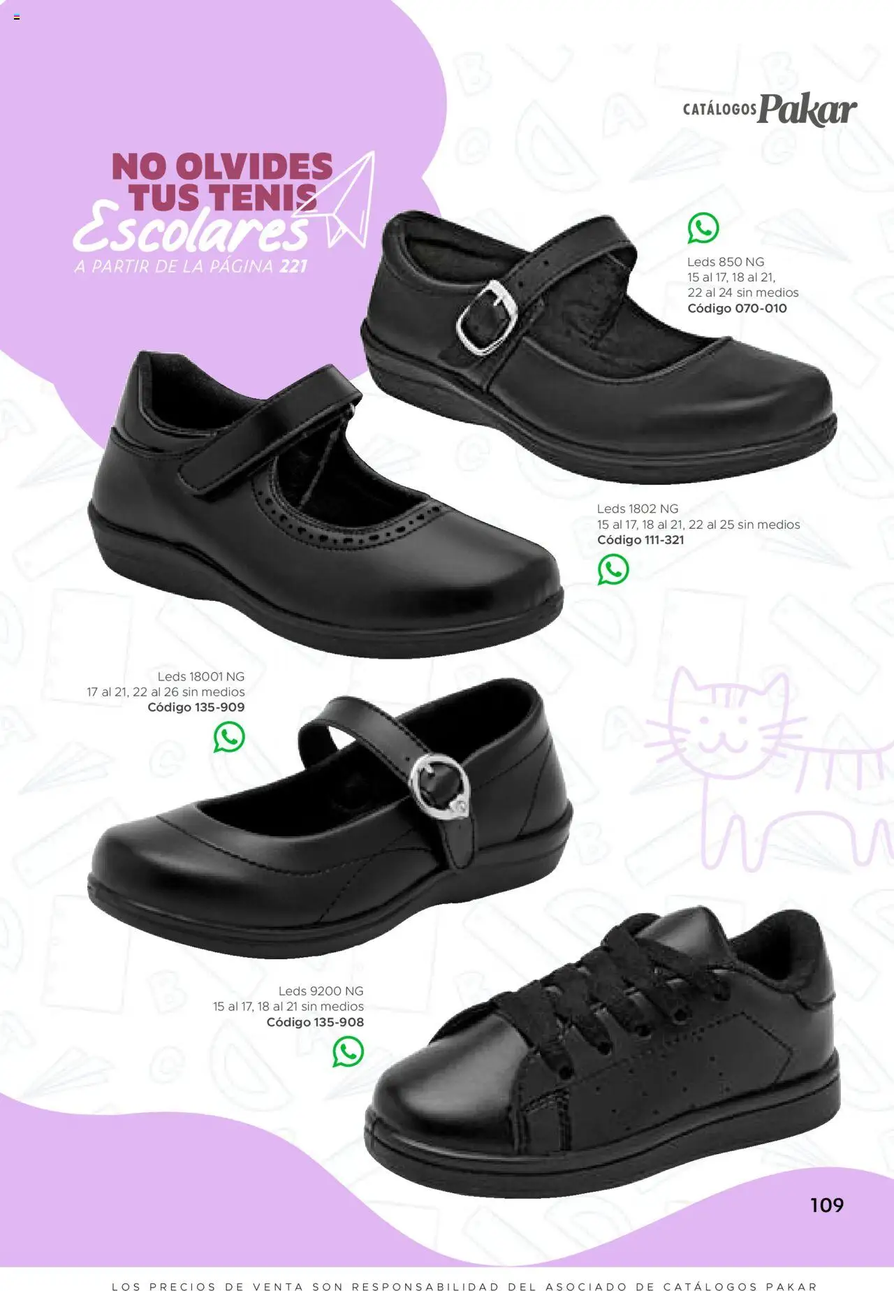 Nuevas ofertas de SC Pakar válidas en toda la República Mexicana desde el 24.07.2025. ¡Encuentra las mejores ofertas en SC Pakar - Catálogo Nina otoño / invierno! | Página: 109 | Productos: Tenis