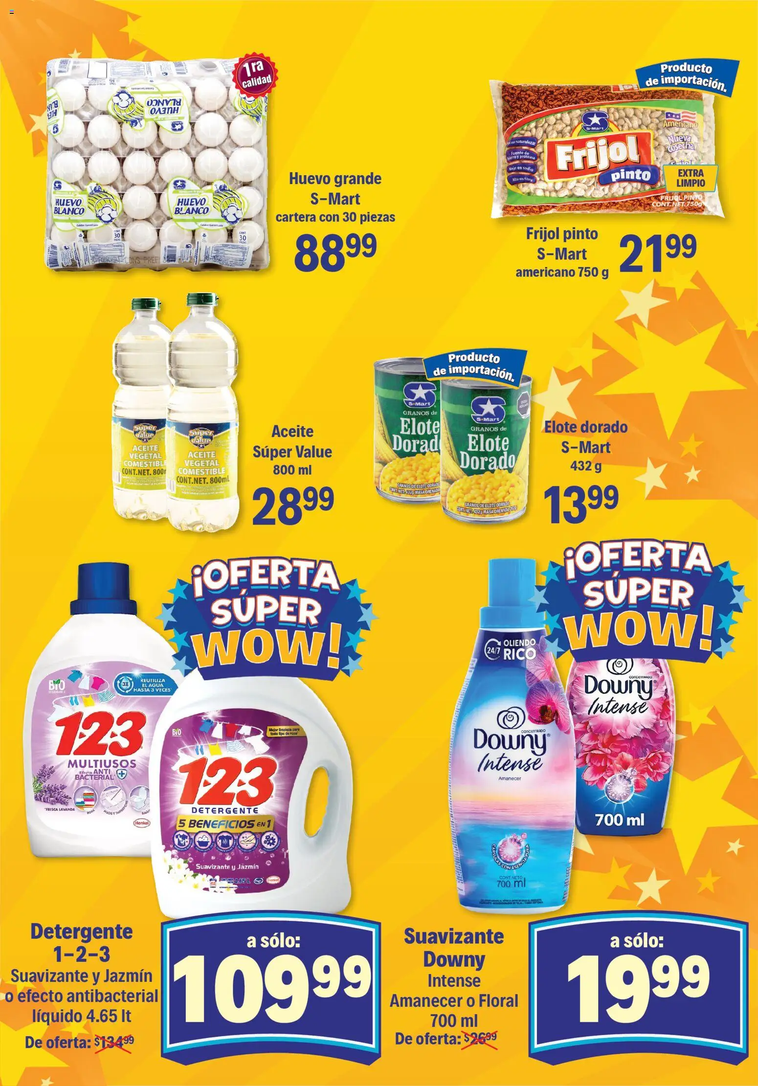 Nuevas ofertas de S-Mart válidas en toda la República Mexicana desde el 28.10.2025. ¡Encuentra las mejores ofertas en S-Mart folleto Monterrey! | Página: 3 | Productos: Huevo, Agua, Aceite, Suavizante