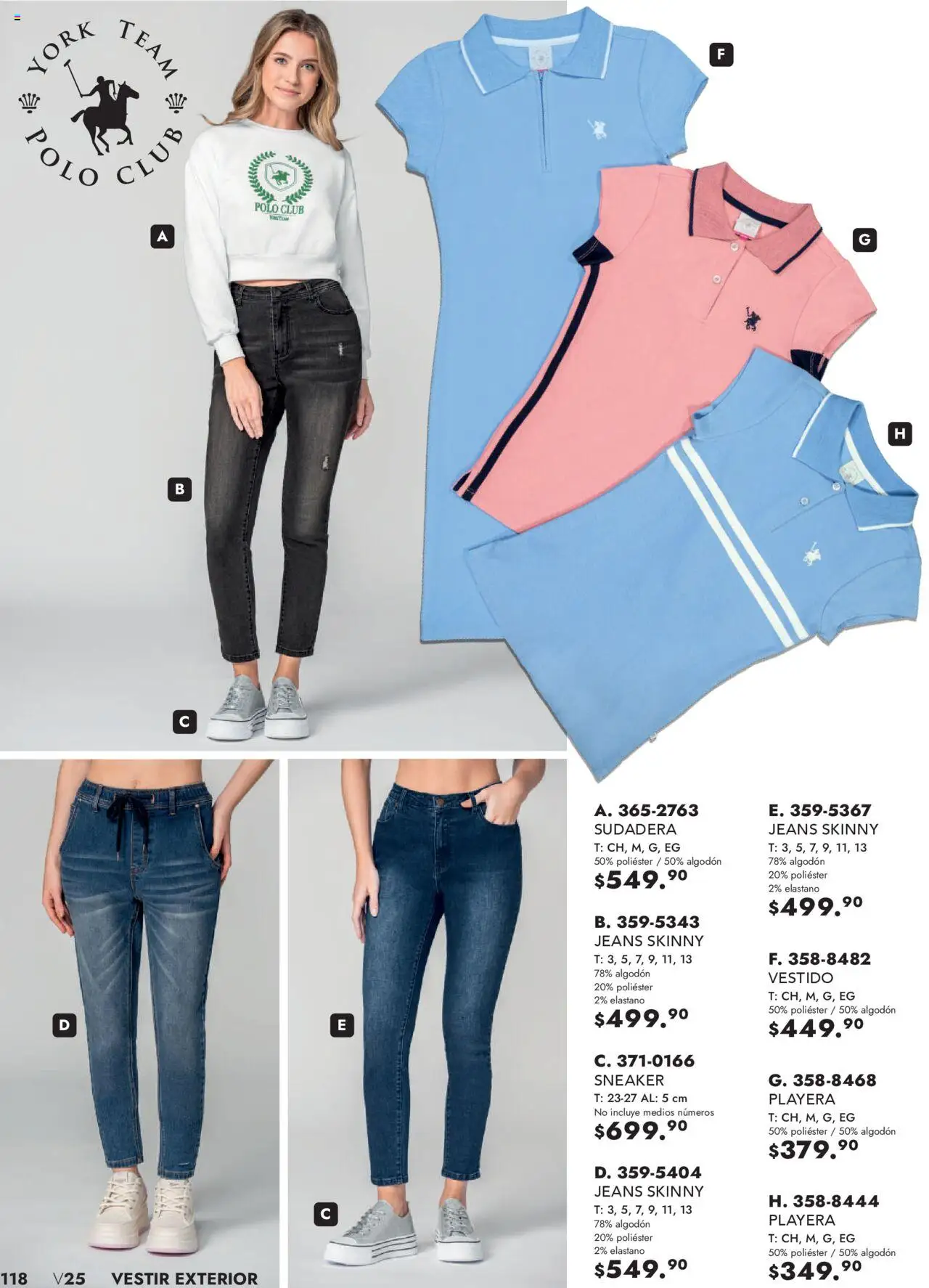 Nuevas ofertas de Andrea válidas en toda la República Mexicana desde el 25.05.2025. ¡Encuentra las mejores ofertas en Andrea - Catálogo Vestir Exterior! | Página: 118 | Productos: Algodón, Sudadera, Vestido, Playera
