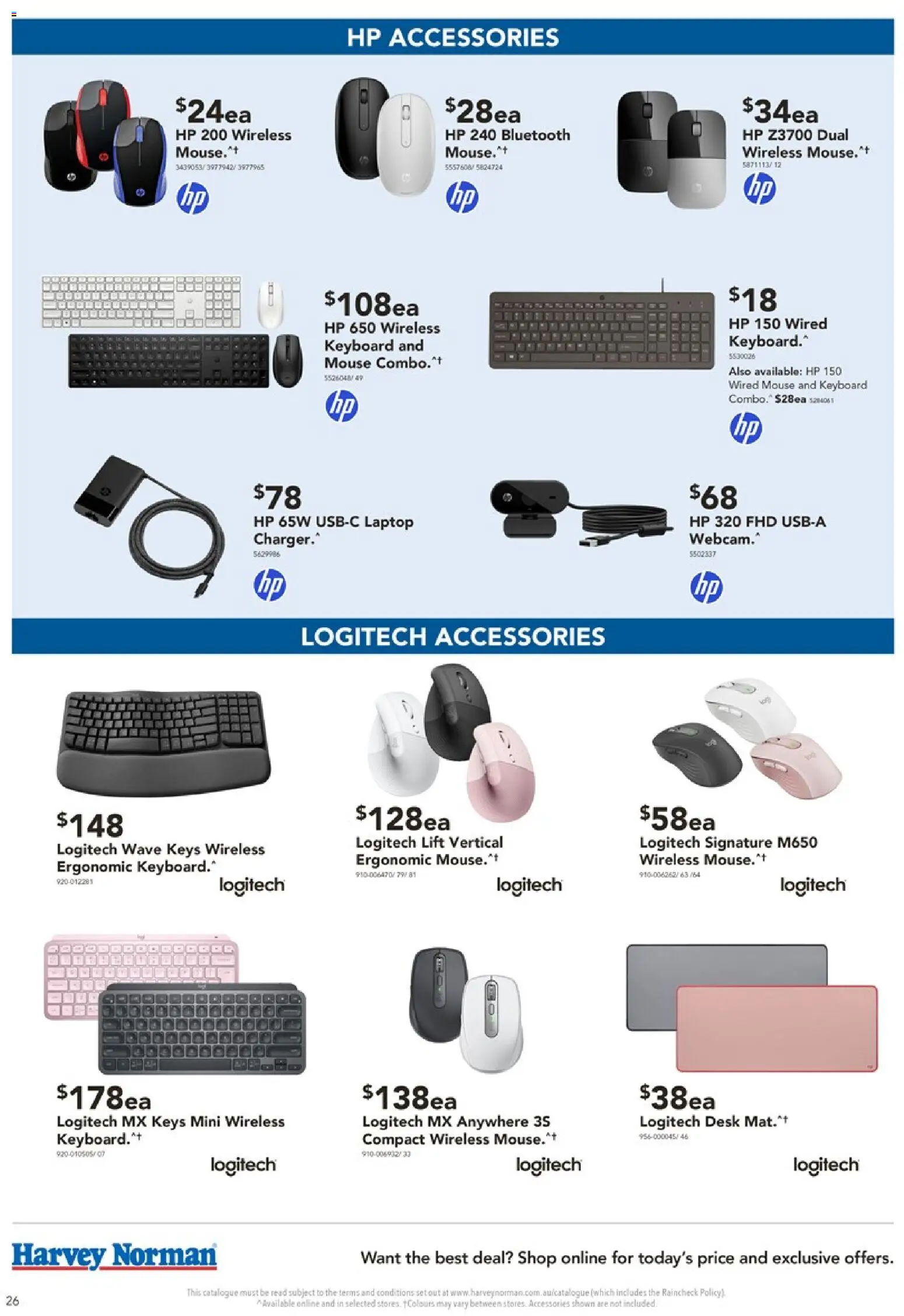 Harvey Norman catalogue - valid from 02.04.2026 | Page: 26 | Products: Desk, Charger, Mouse, Laptop