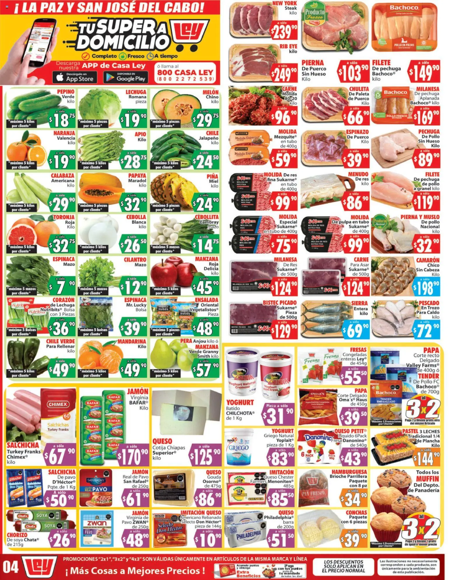 Nuevas ofertas de Casa Ley válidas en toda la República Mexicana desde el 17.01.2026. ¡Encuentra las mejores ofertas en Casa Ley folleto Autoservicio! | Página: 2 | Productos: Pollo, Milanesa, Pan, Panadería