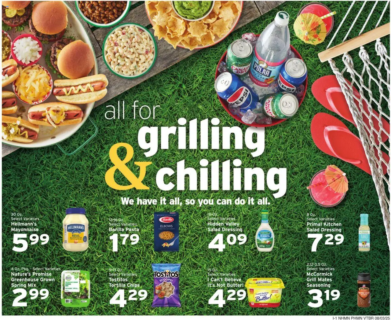 Hannaford Weekly Ad - valid from 03.08.2025 | Page: 9 | Products: Butter, Pasta, Chips, Grill