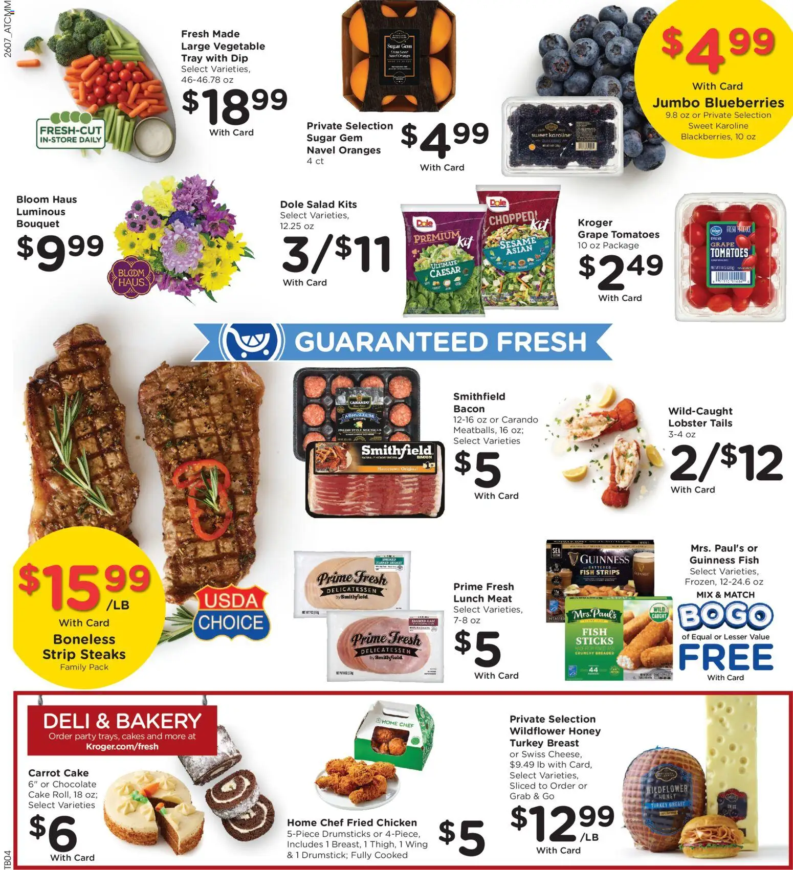 Kroger Weekly Ad - valid from 18.03.2026 | Page: 10 | Products: Bakery, Fish, Salad, Blueberries
