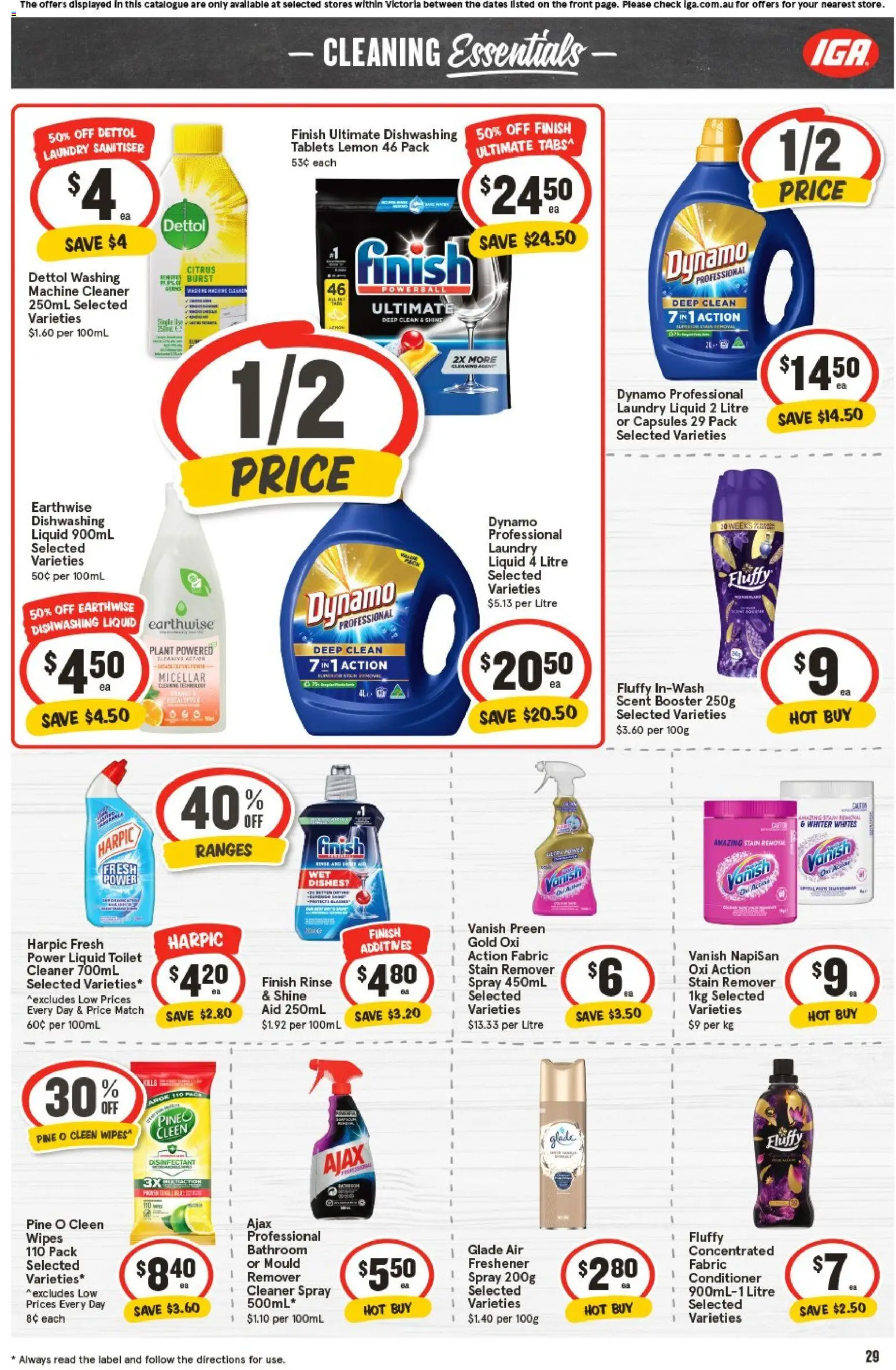 IGA catalogue - valid from 05.11.2025 | Page: 29 | Products: Conditioner, Stain remover, Lemon, Laundry
