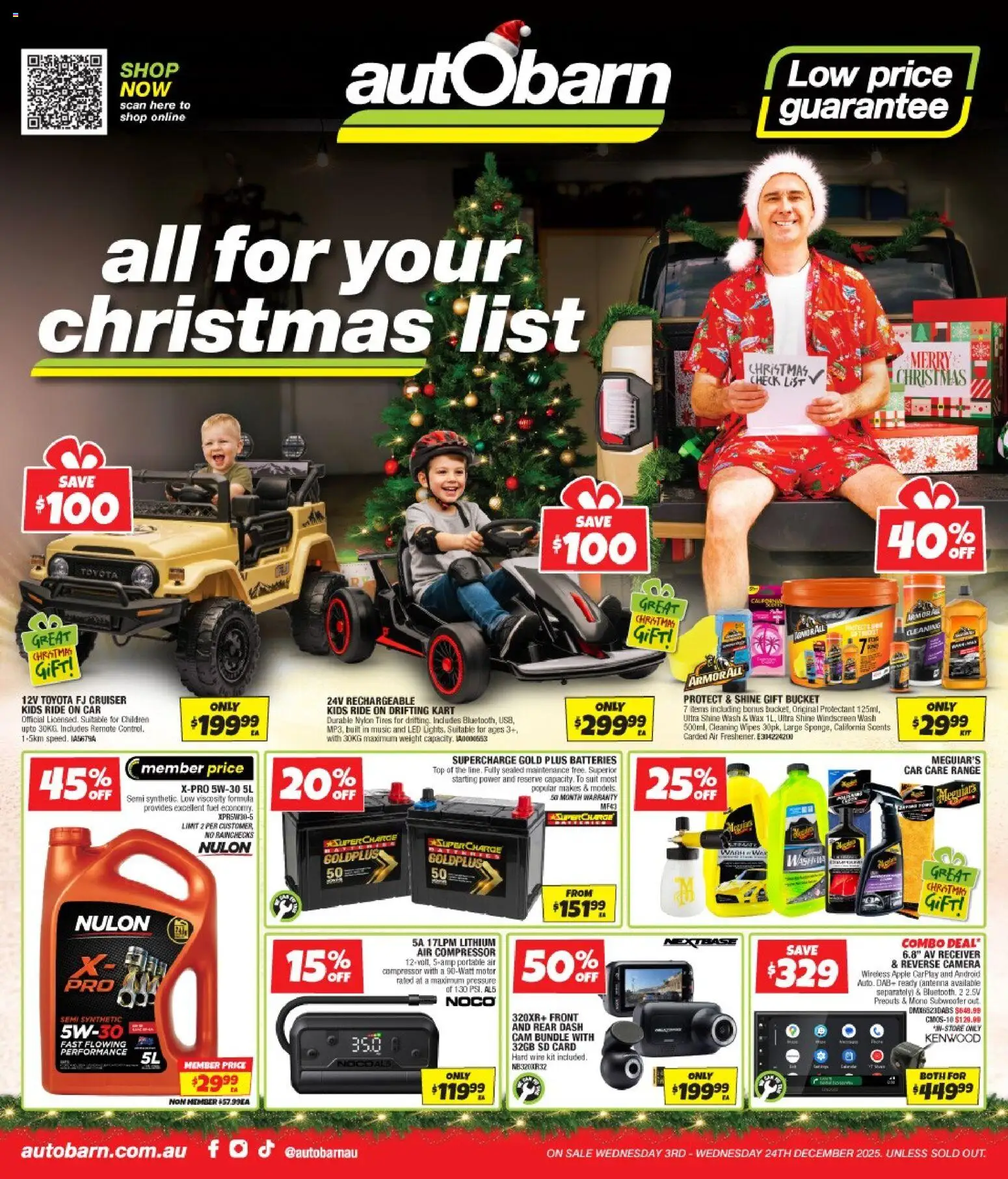 Autobarn catalogue - valid from 03.12.2025 | Page: 1 | Products: Bucket, Batteries, Camera, Weight