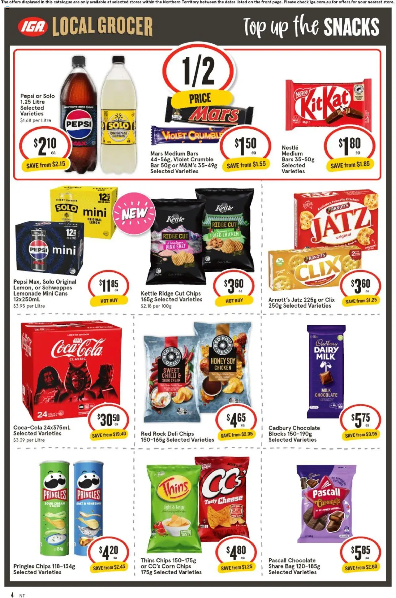 IGA catalogue - valid from 03.09.2025 | Page: 5 | Products: Light, Milk, Sour cream, Salt
