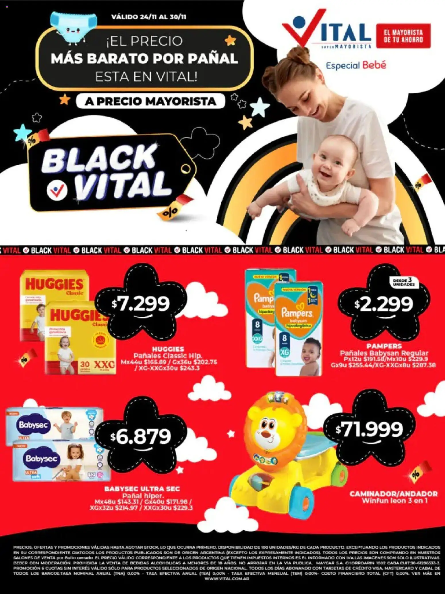 Vital - Especial Bebé │ válido desde el 24.11.2025 | Página: 1 | Productos: Cable, Pañales