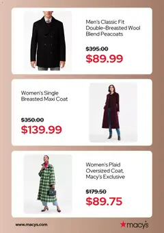 Preview of Macy's weekly ads valid from 27.10.2025 | Page: 3 | Products: Coat
