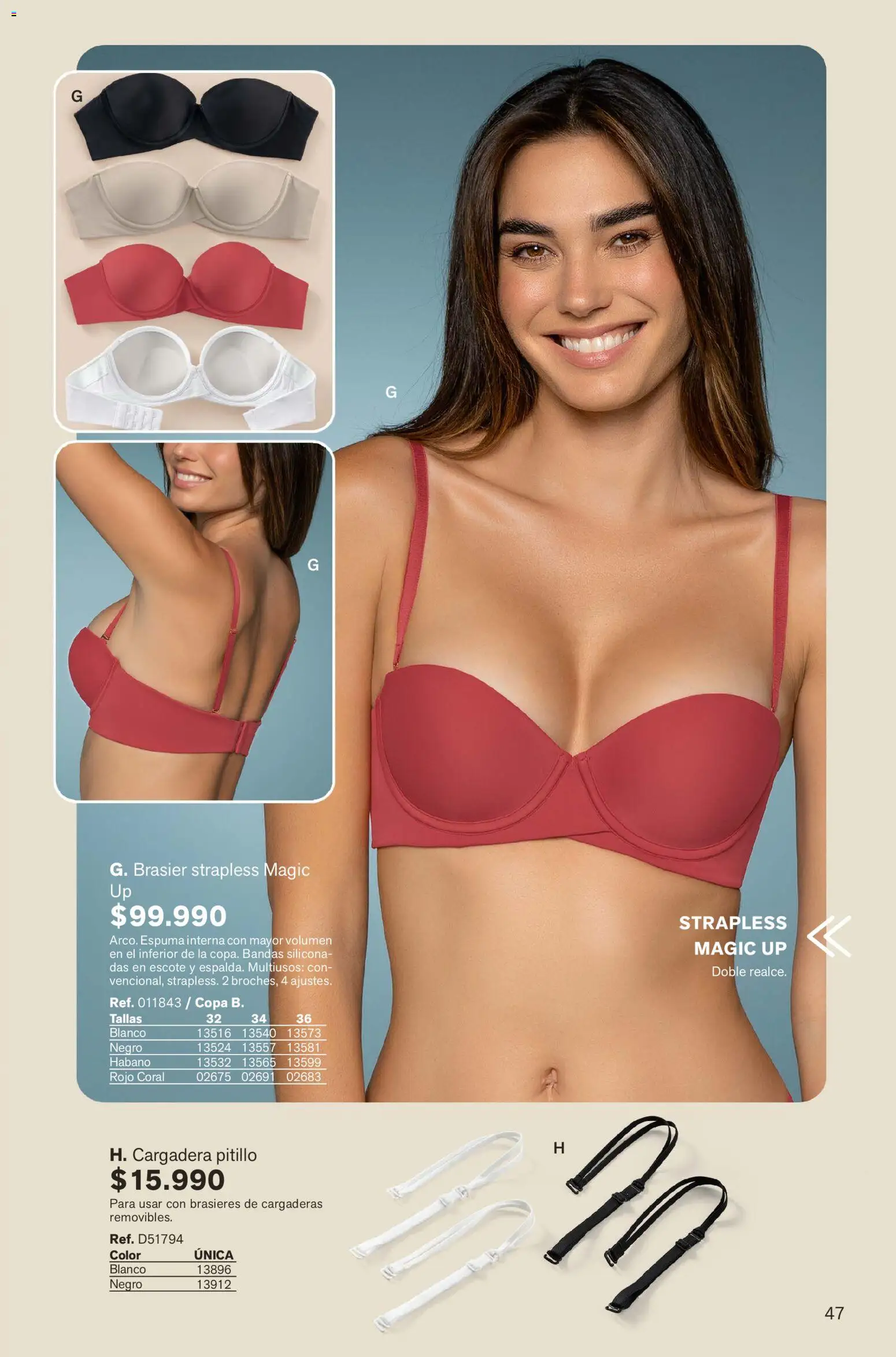 Leonisa revista - valida desde el 01.02.2026 | Página: 47 | Productos: Pitillo, Espuma, Brasier