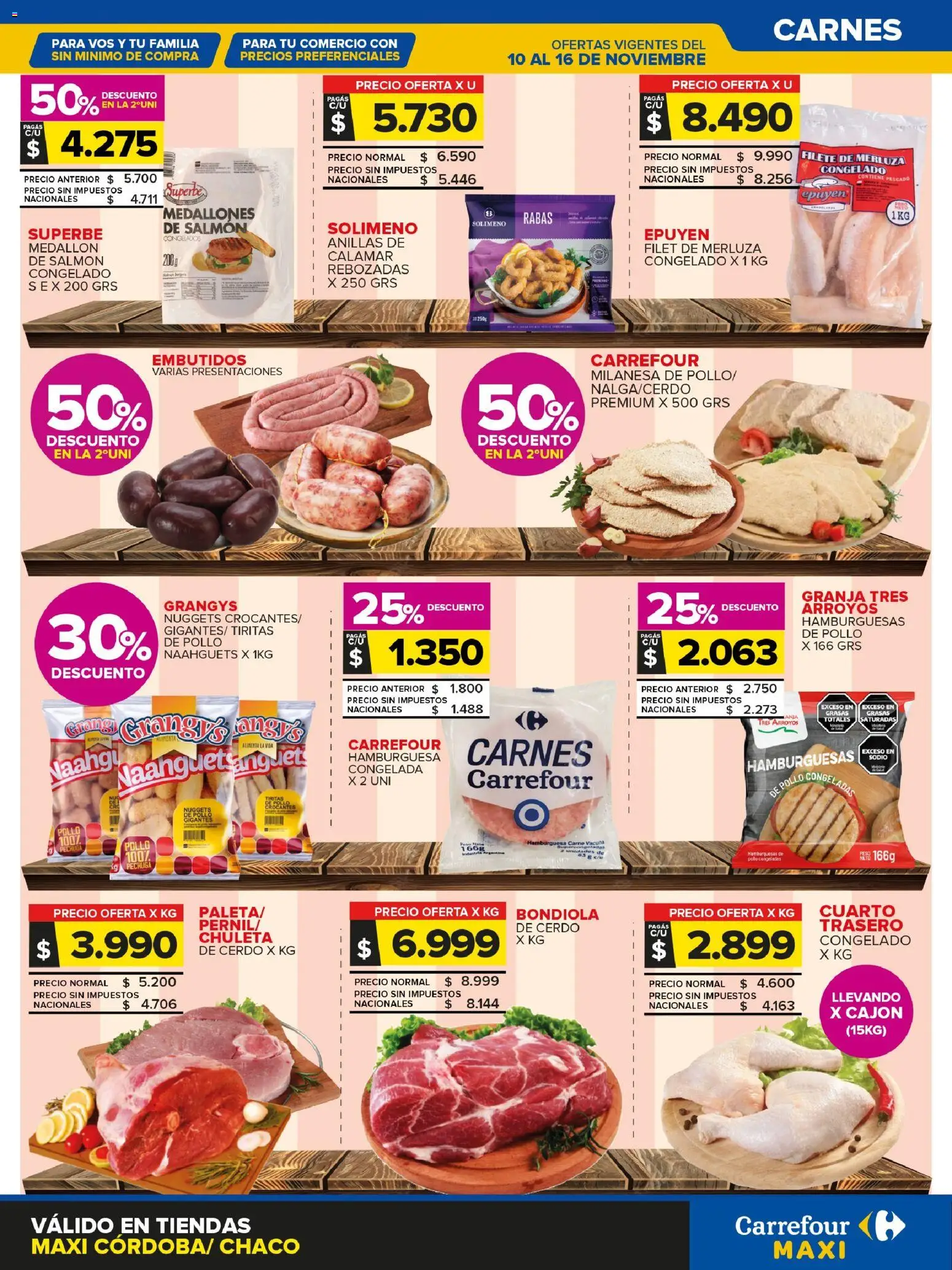 Carrefour - Frutas y Verduras Cordoba │ válido desde el 10.11.2025 | Página: 2 | Productos: Pollo, Milanesa, Pescado, Cerdo