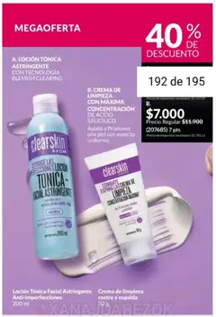 Vista previa Catálogo AVON Campaña 1/2026 válido desde el 01.01.2026 | Página: 180 | Productos: Crema de limpieza, Loción, Crema