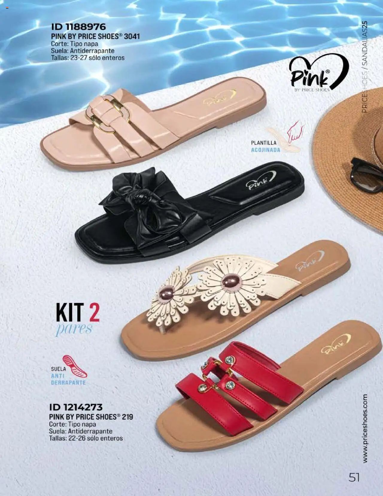 Nuevas ofertas de Price Shoes válidas en toda la República Mexicana desde el 11.03.2025. ¡Encuentra las mejores ofertas en Price Shoes catálogo Sandalias Kits 2025! | Página: 51