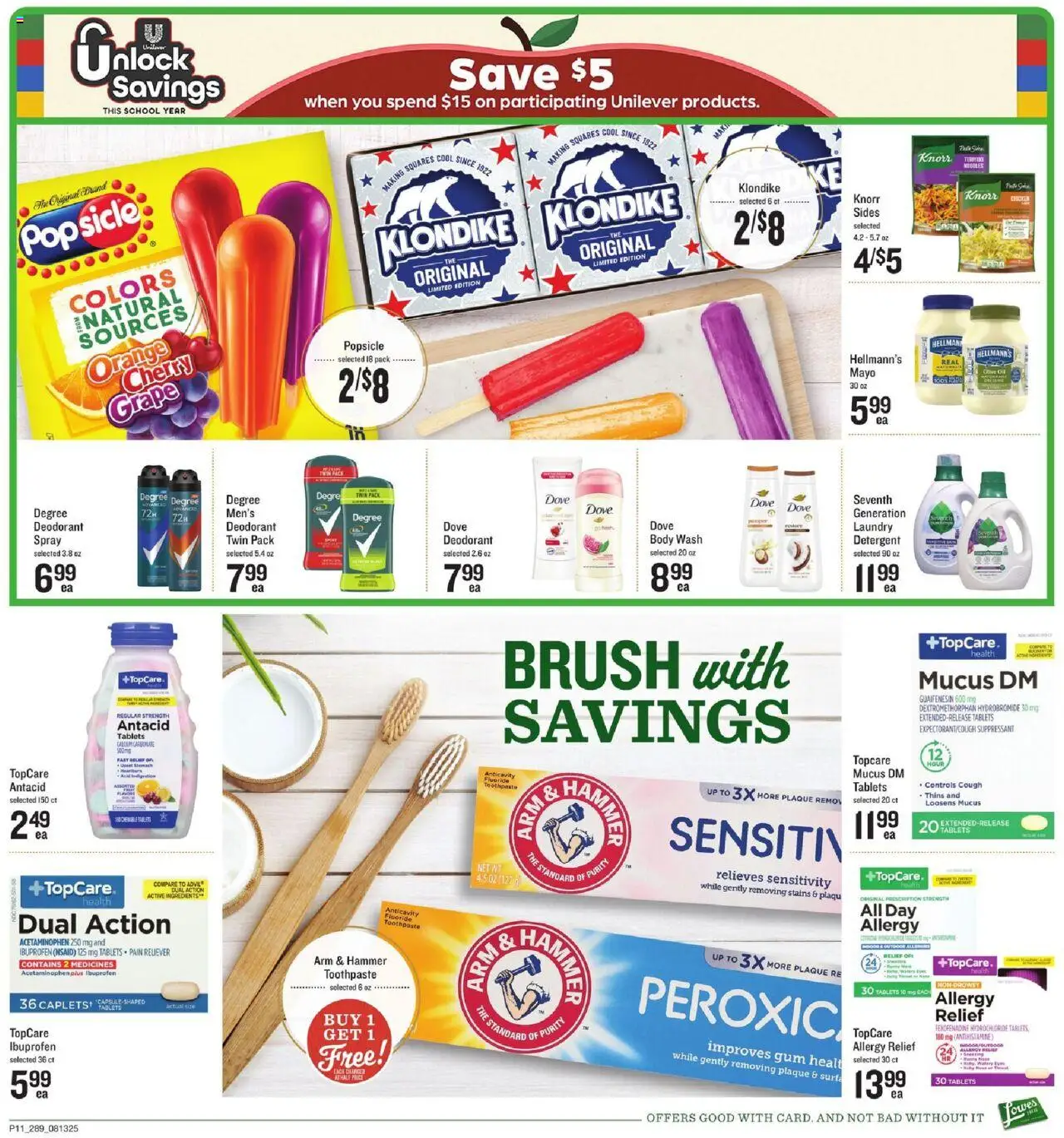 Lowes Foods Weekly Ad - GA - valid from 13.08.2025 | Page: 17 | Products: Brush, Hammer, Detergent, Body Wash