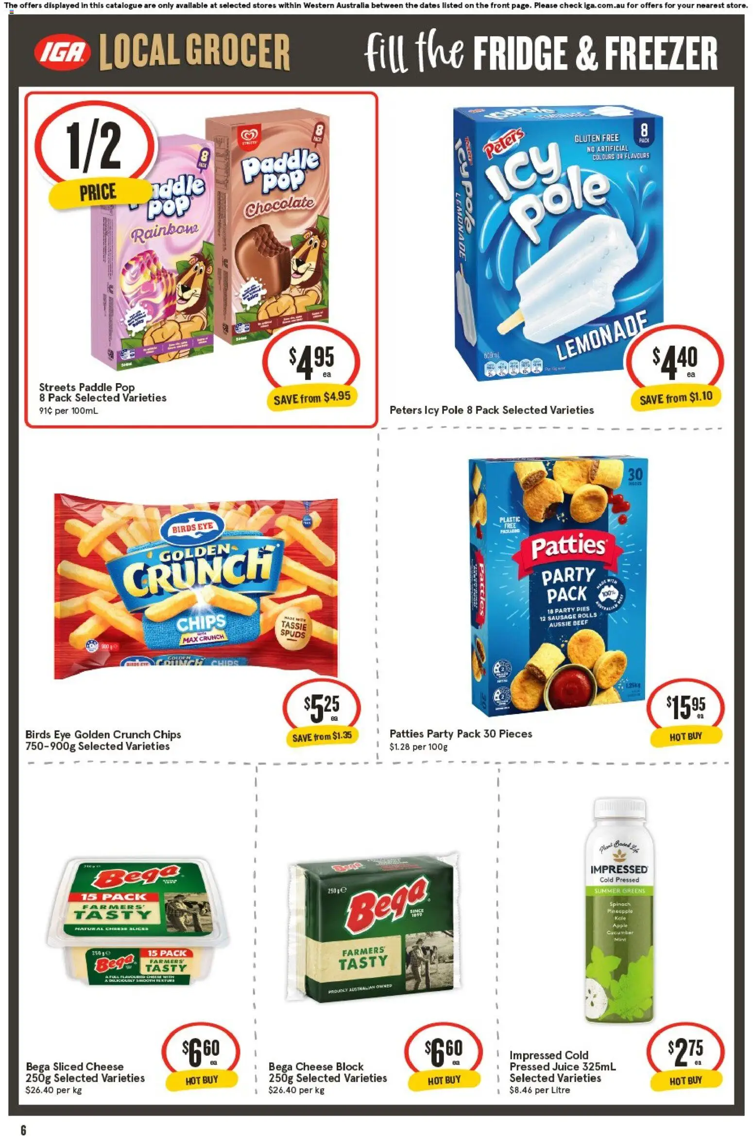 IGA catalogue - valid from 25.02.2026 | Page: 6 | Products: Chocolate, Spinach, Greens, Freezer