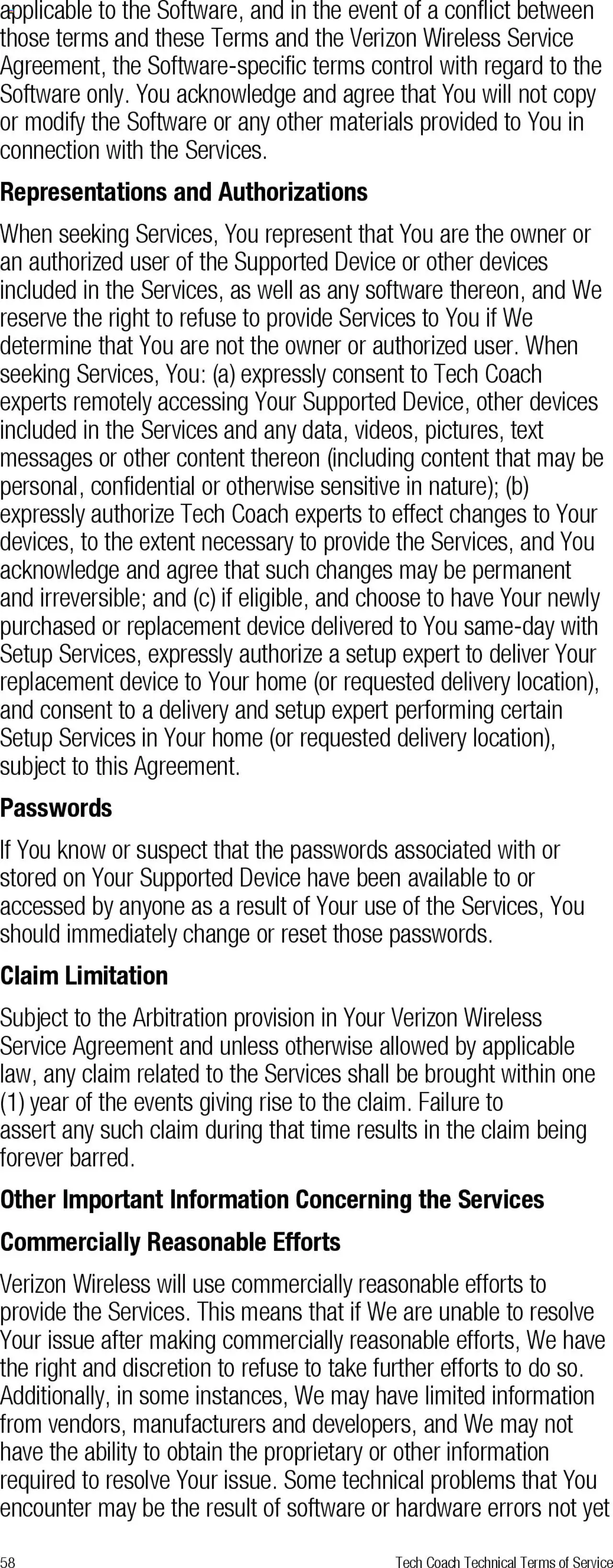 Verizon - Total Mobile Protection for Business and Multi-Devices for Business - valid from 13.03.2025 | Page: 58