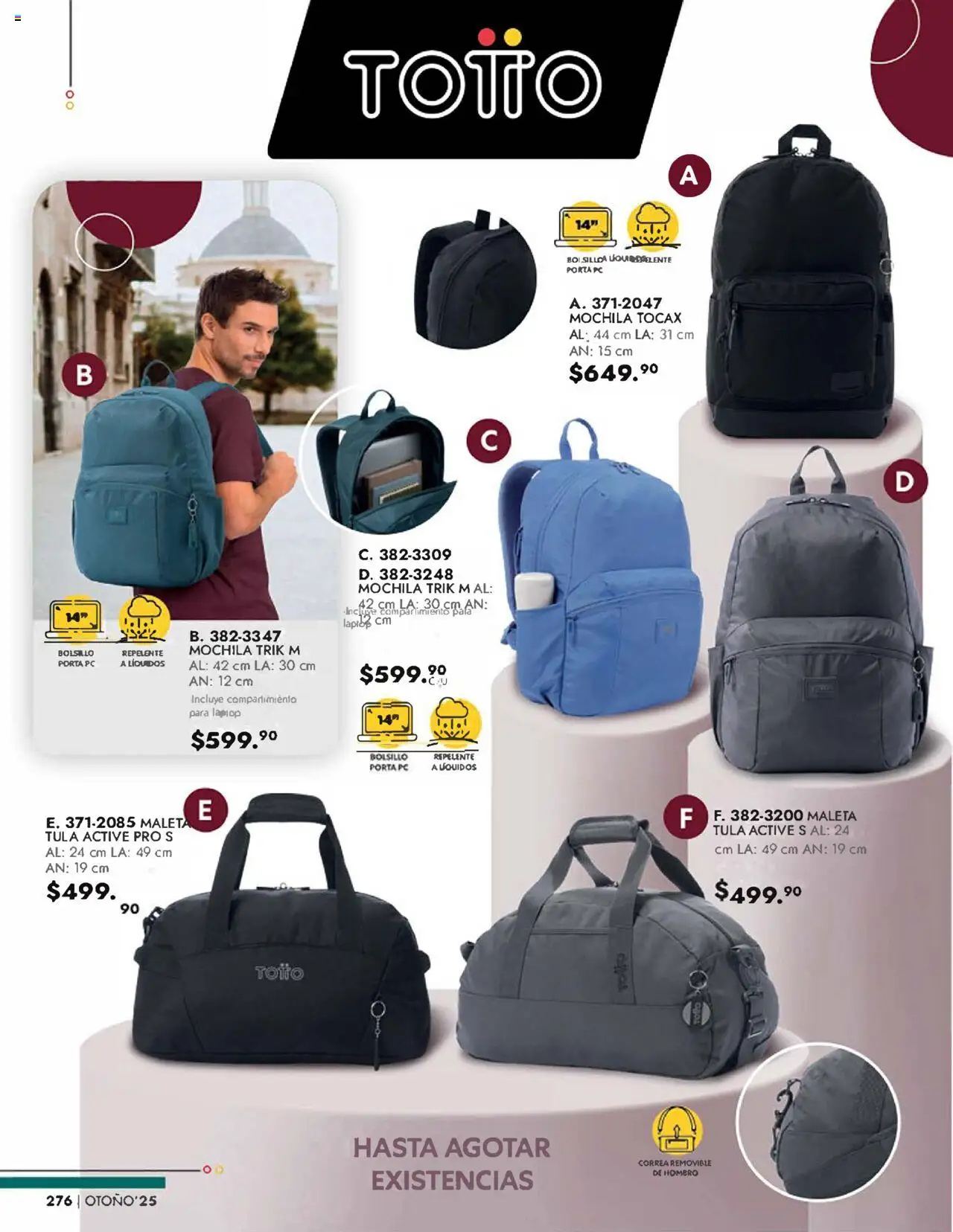 Nuevas ofertas de Andrea válidas en toda la República Mexicana desde el 24.08.2025. ¡Encuentra las mejores ofertas en Andrea - Catálogo Accesorios! | Página: 50 | Productos: Mochila, Maleta, Repelente