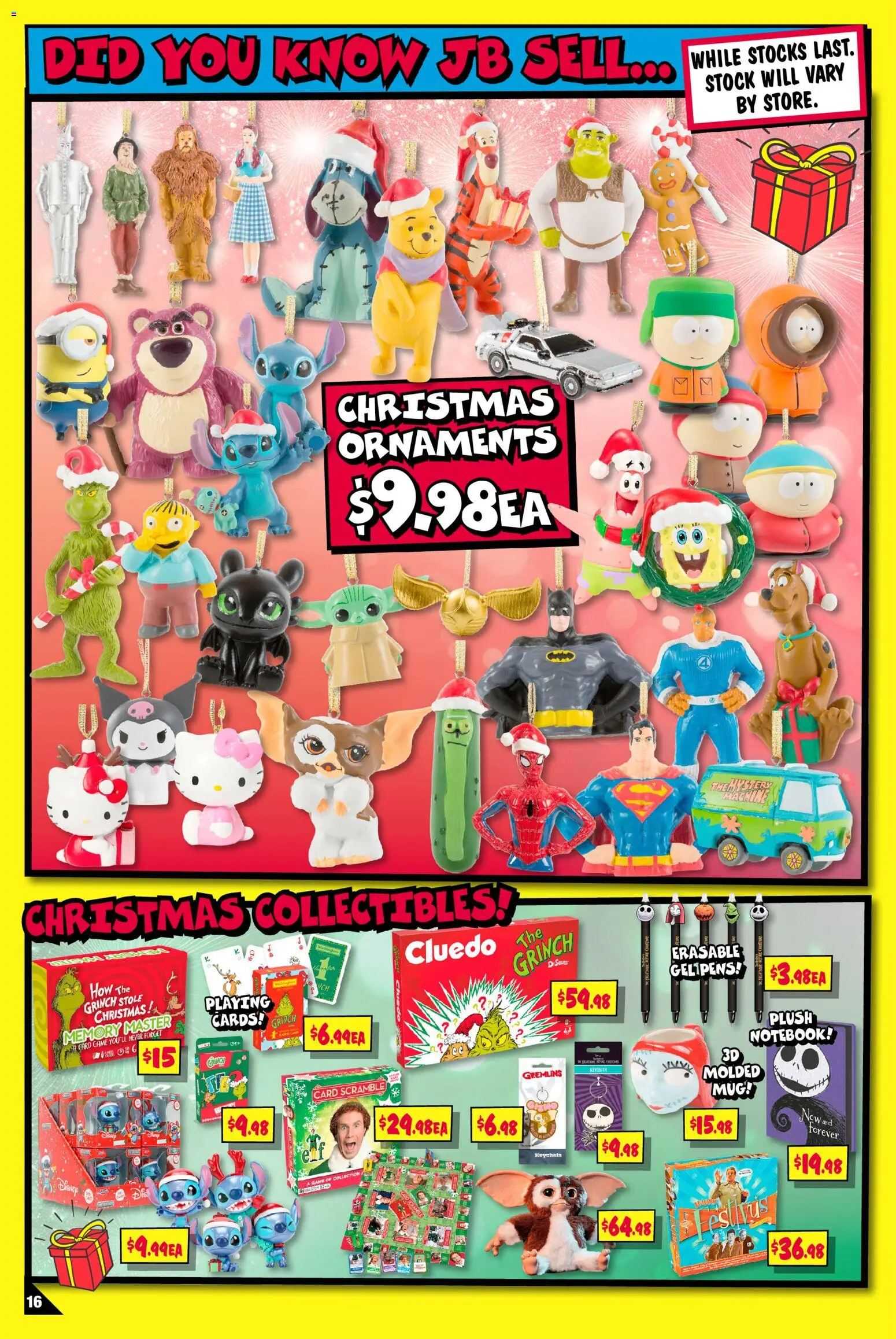 JB Hi-Fi catalogue - valid from 11.12.2025 | Page: 16 | Products: Ornaments, Notebook, Game