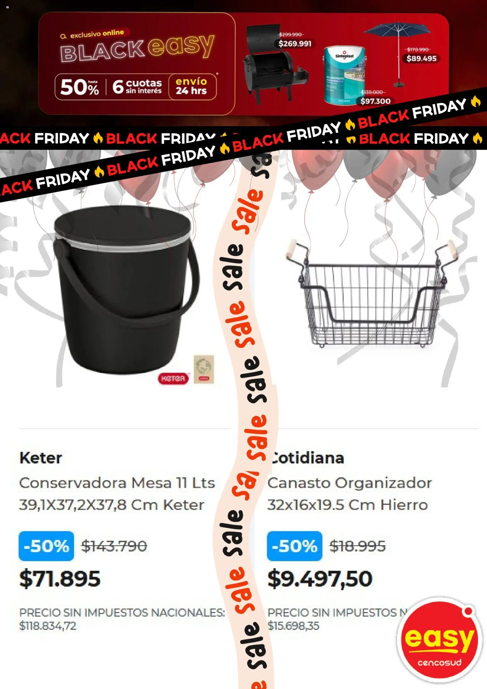 Easy - Black Friday │ válido desde el 20.10.2025 | Página: 8 | Productos: Organizador, Conservadora, Mesa
